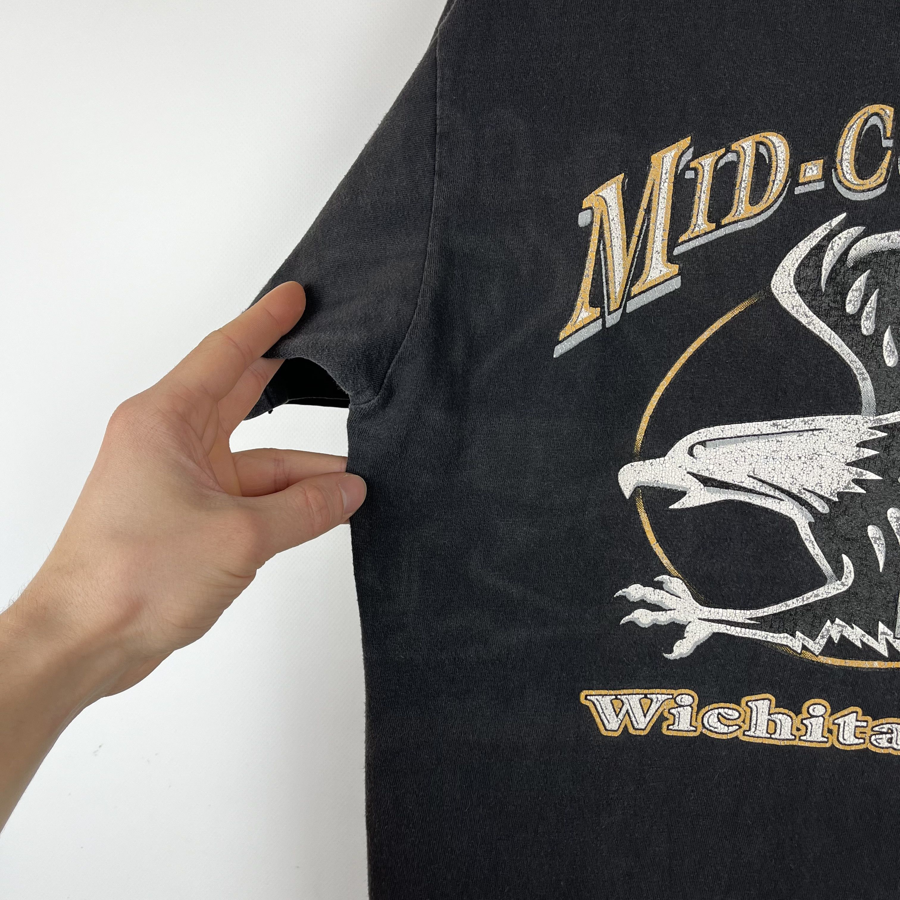 Harley Davidson Vintage Harley Davidson Wings Over America T Shirt 90’s Size US L / EU 52-54 / 3 - 21 Thumbnail