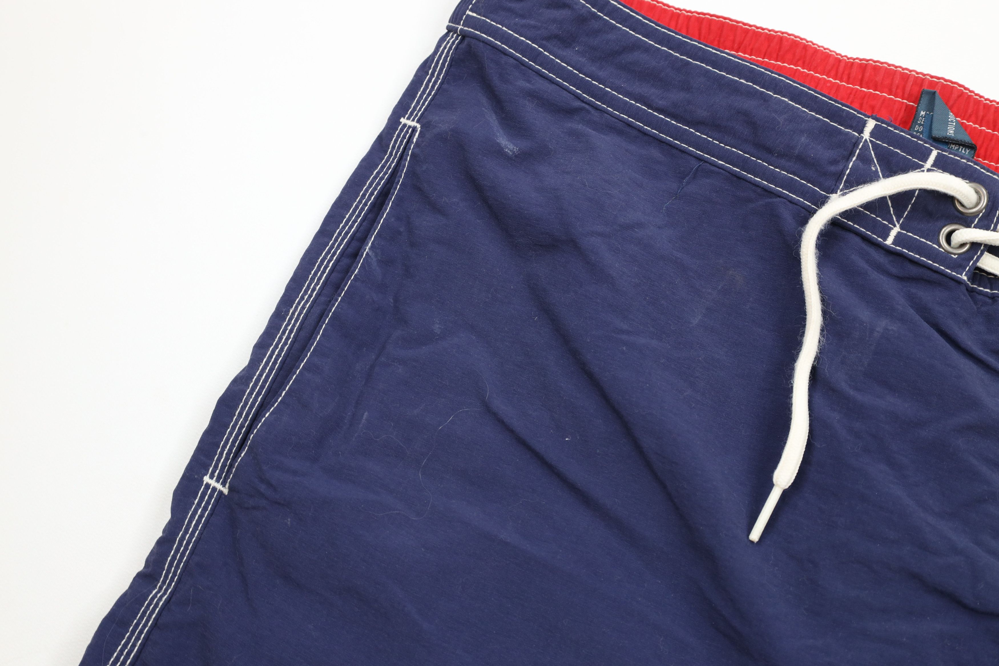 Ralph Lauren × Vintage Vintage 90s Ralph Lauren Spell Out Lined Shorts Swim Trunks Size US 36 / EU 52 - 7 Thumbnail