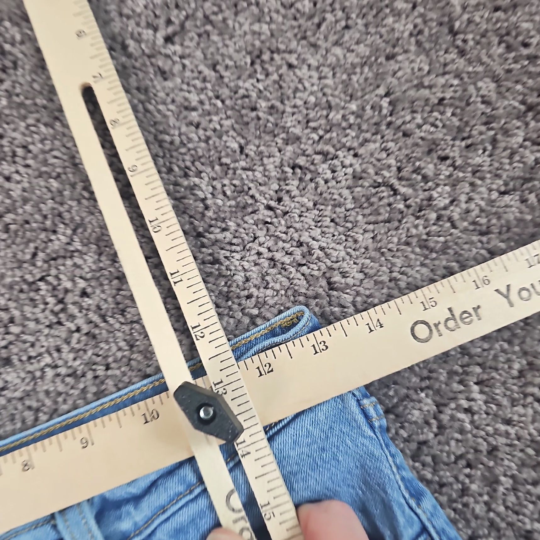 Levi's Levis Jeans Women 29 Light Distressed Stretch Denim Straight Size 29" - 5 Thumbnail