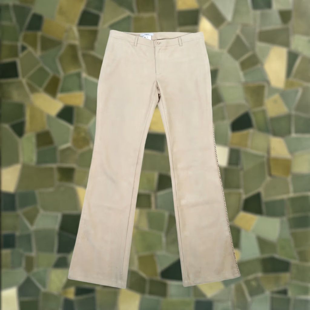 Vintage VINTAGE Vertigo Paris pants Flare Bootcut Dress Pants Tan US 8 Womens Regular Rise Mid 9" Inseam 33" Size 30" / US 8 / IT 44 - 1 Thumbnail