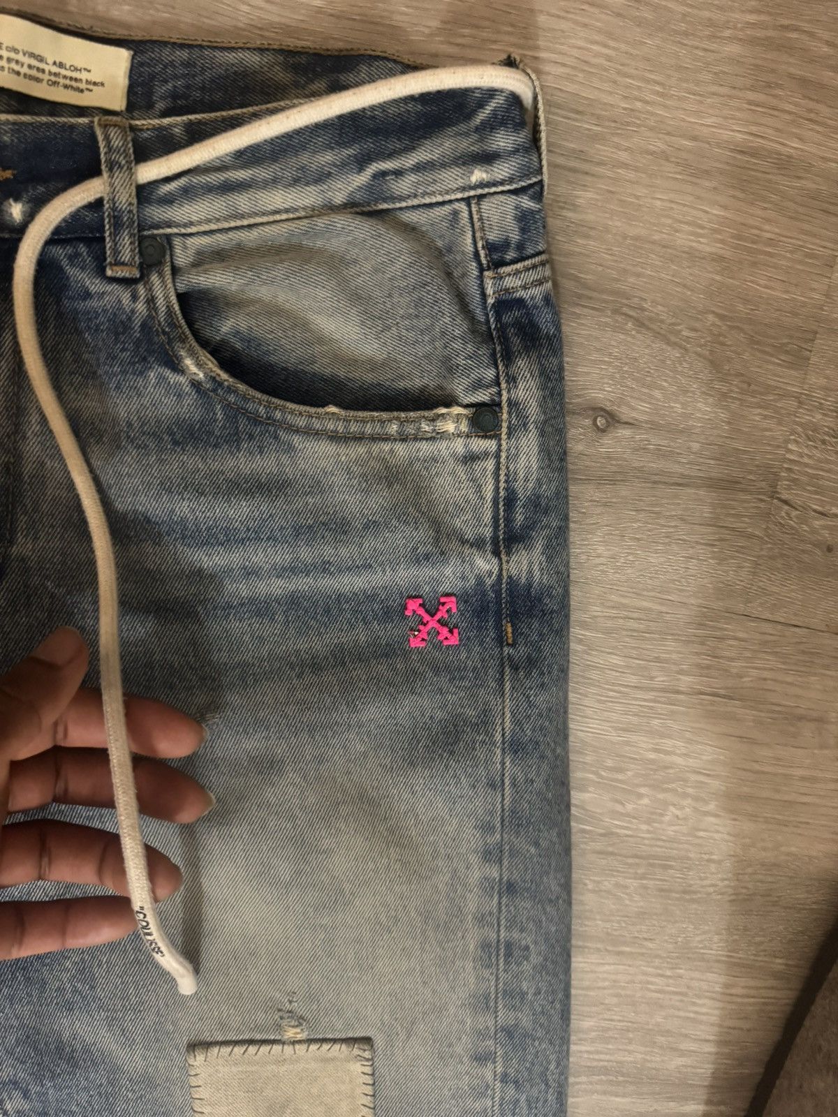 Off-White OFF-WHITE rhinestone Jeans Size US 32 / EU 48 - 4 Thumbnail