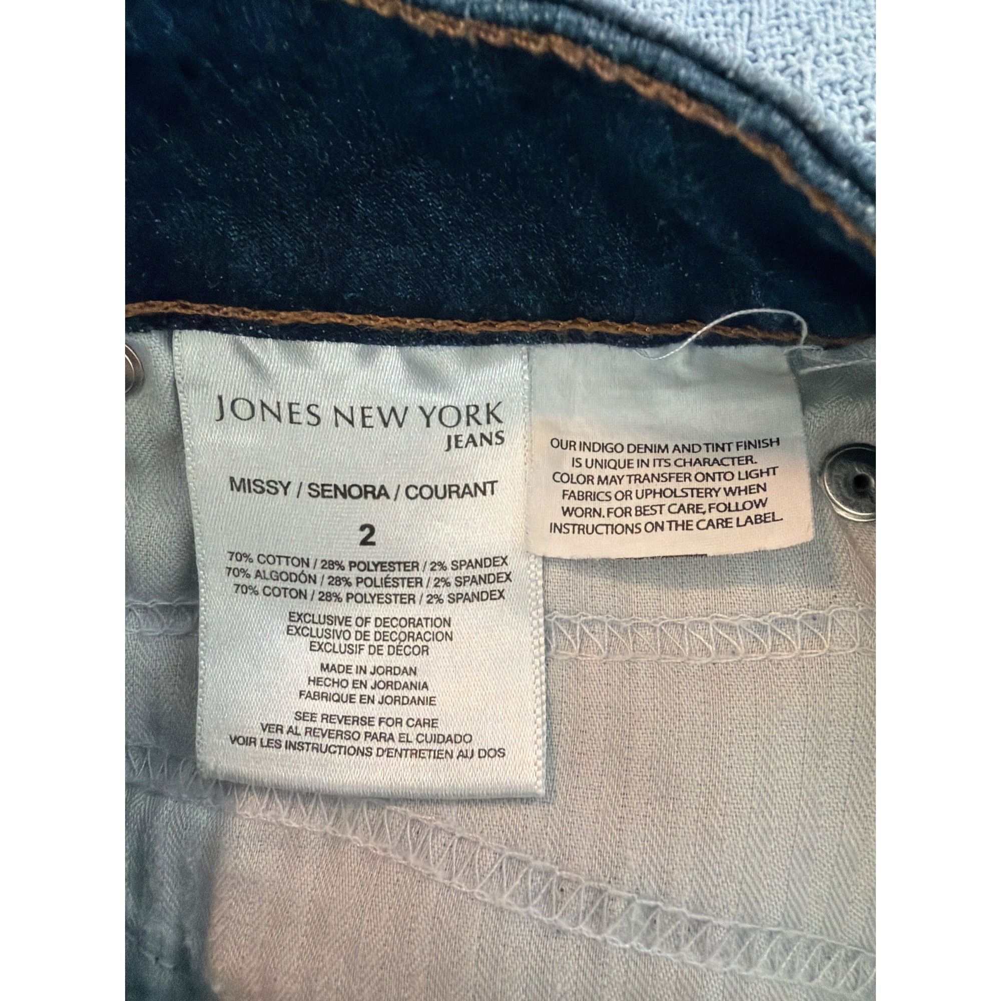 Jones New York Jones New York Bryant Park Slim Jeans Blue Denim Missy Size Size 26" / US 2 / IT 38 - 5 Thumbnail