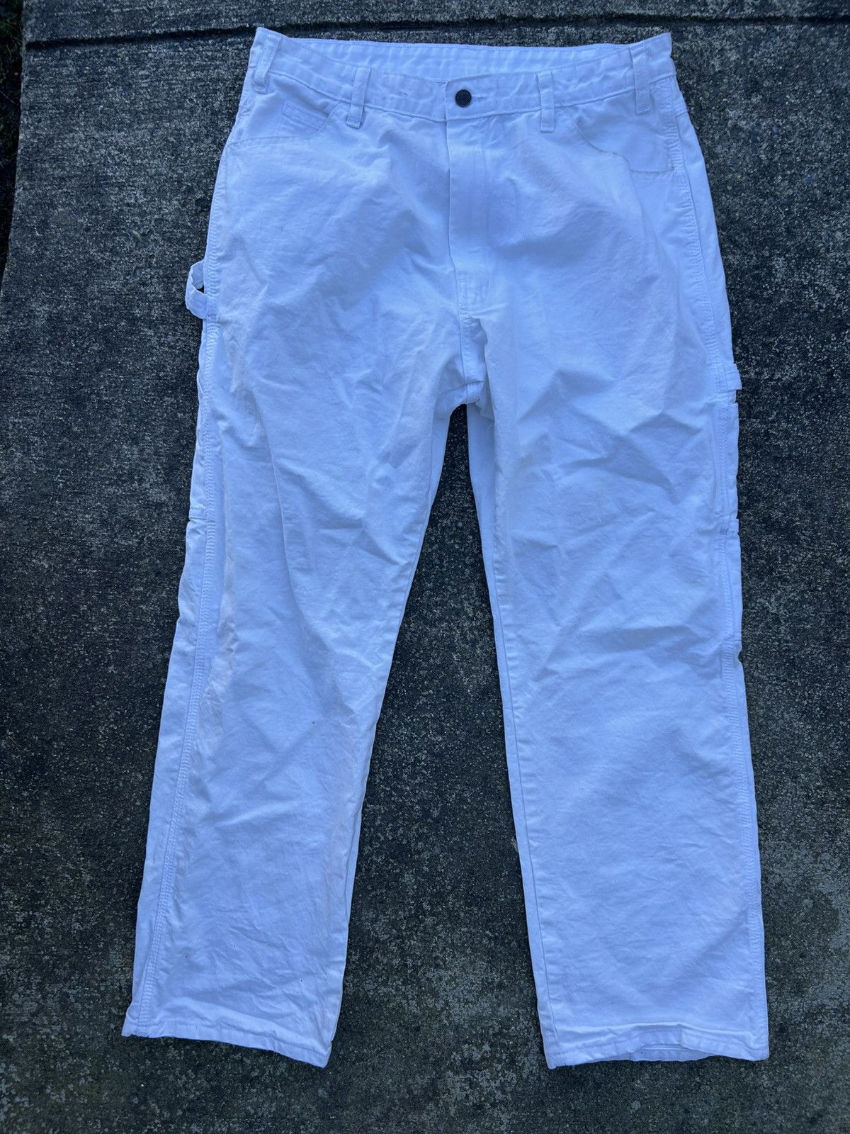 Dickies Dickies Men's White Trousers Size US 36 / EU 52 - 1 Thumbnail