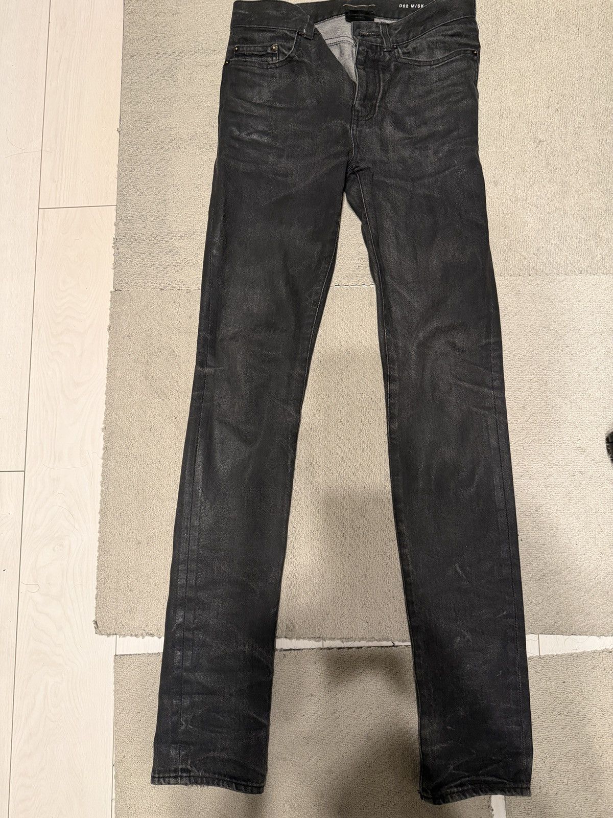 Saint Laurent Paris Coated D02 skinny denim Size US 27 - 1 Thumbnail