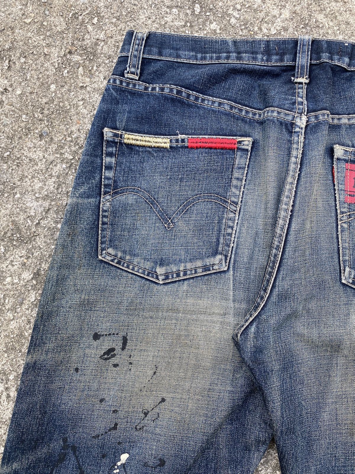 Barbarian × Levi's × Levi's Vintage Clothing Levi’s x Mad Barbarians Distressed Splatter Design Denim Size US 34 / EU 50 - 15 Thumbnail