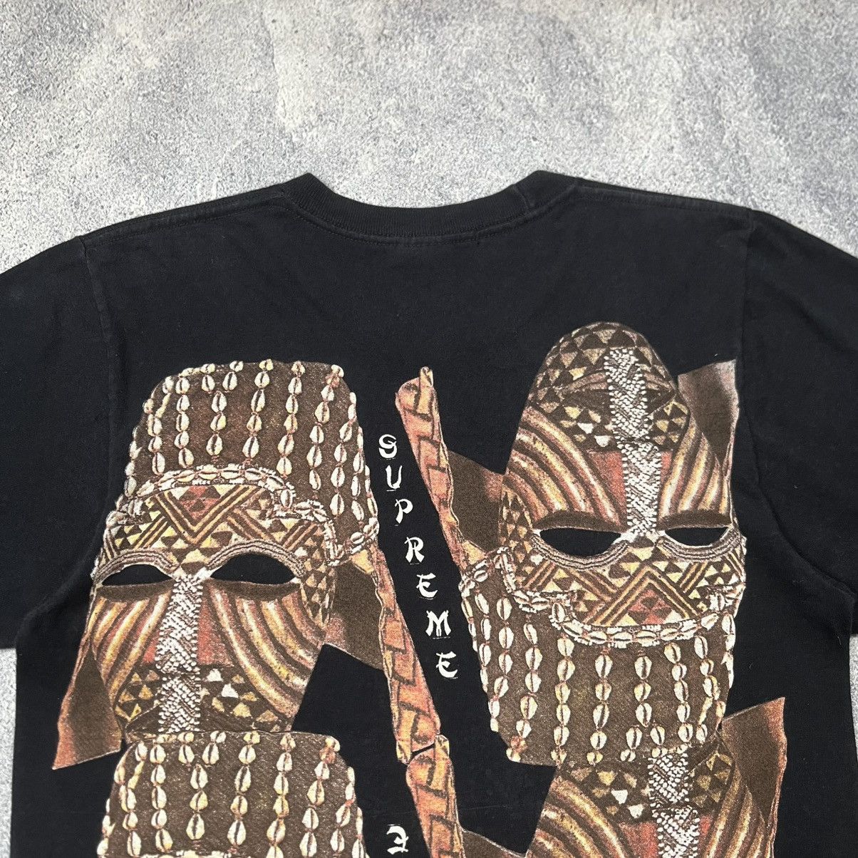 Supreme FW 14 Supreme African Mask T-Shirt Size US S / EU 44-46 / 1 - 5 Thumbnail