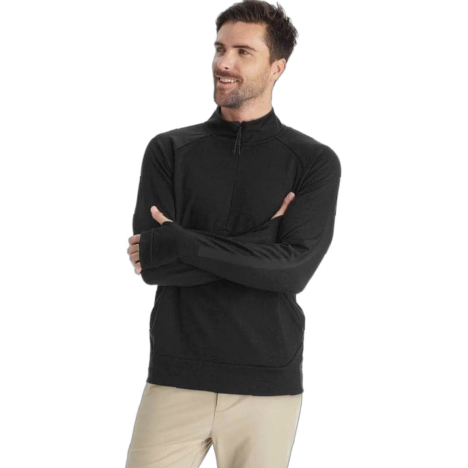 Champion C9 Champion Jacket Mens Ponte 1/4 Zip Ebony Size Medium NWT Size US M / EU 48-50 / 2 - 1 Thumbnail
