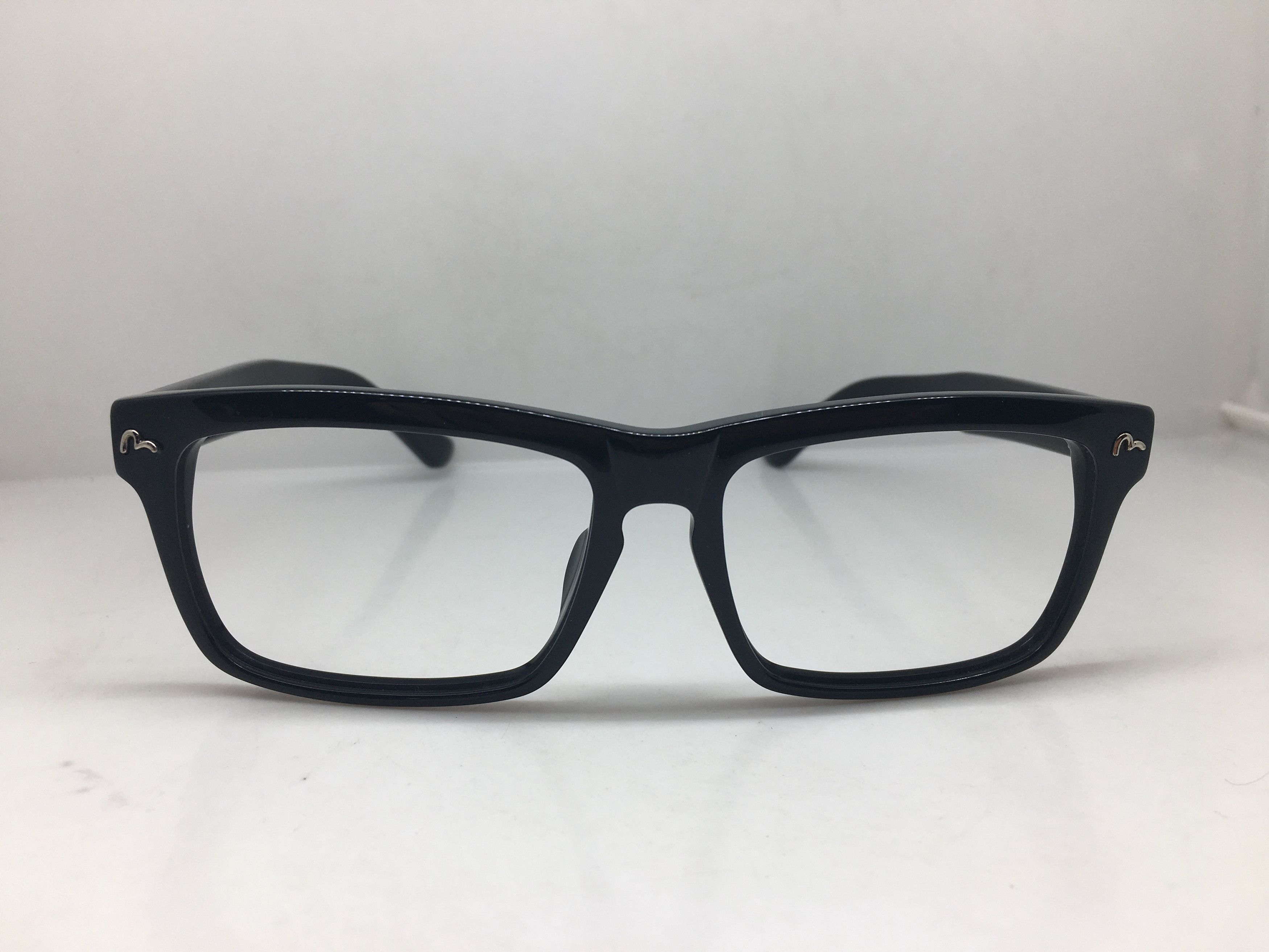 Evisu Evisu EV-8512 Black Acetate RX Eyeglasses Frame Size ONE SIZE - 2 Thumbnail