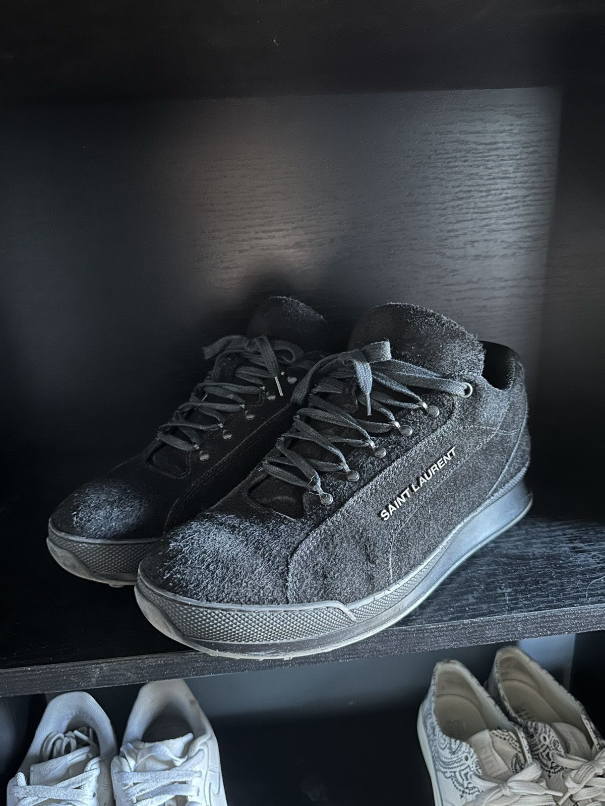 Saint Laurent Paris Saint Laurent Suede Jump Sneakers Size US 11 / EU 44 - 1 Thumbnail