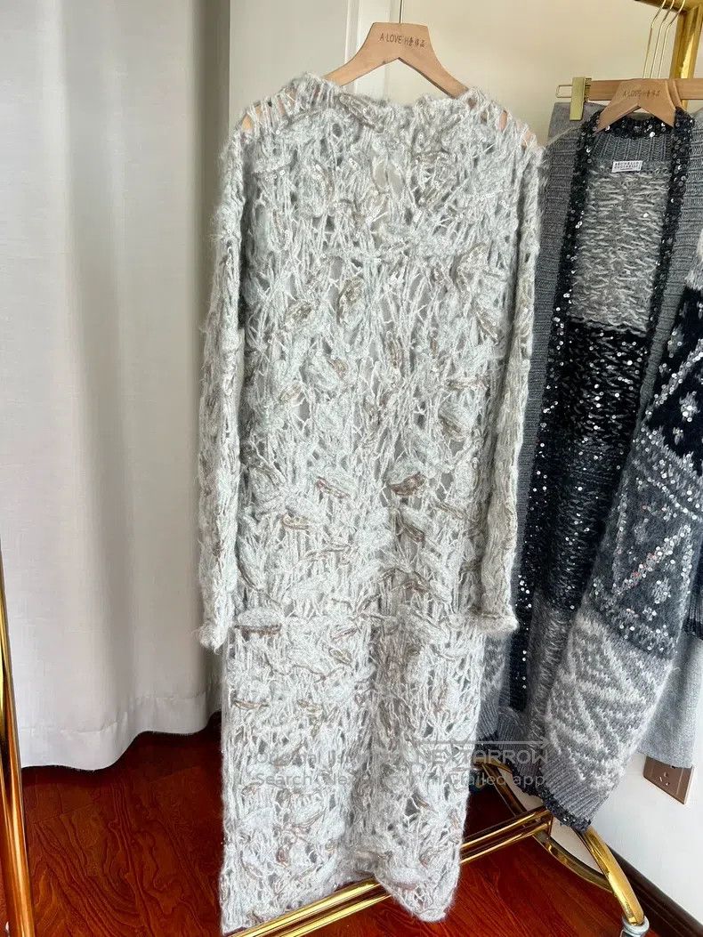 Brunello Cucinelli Brunello Cucinelli Sequin Lace Dress Size M / US 6-8 / IT 42-44 - 2 Thumbnail