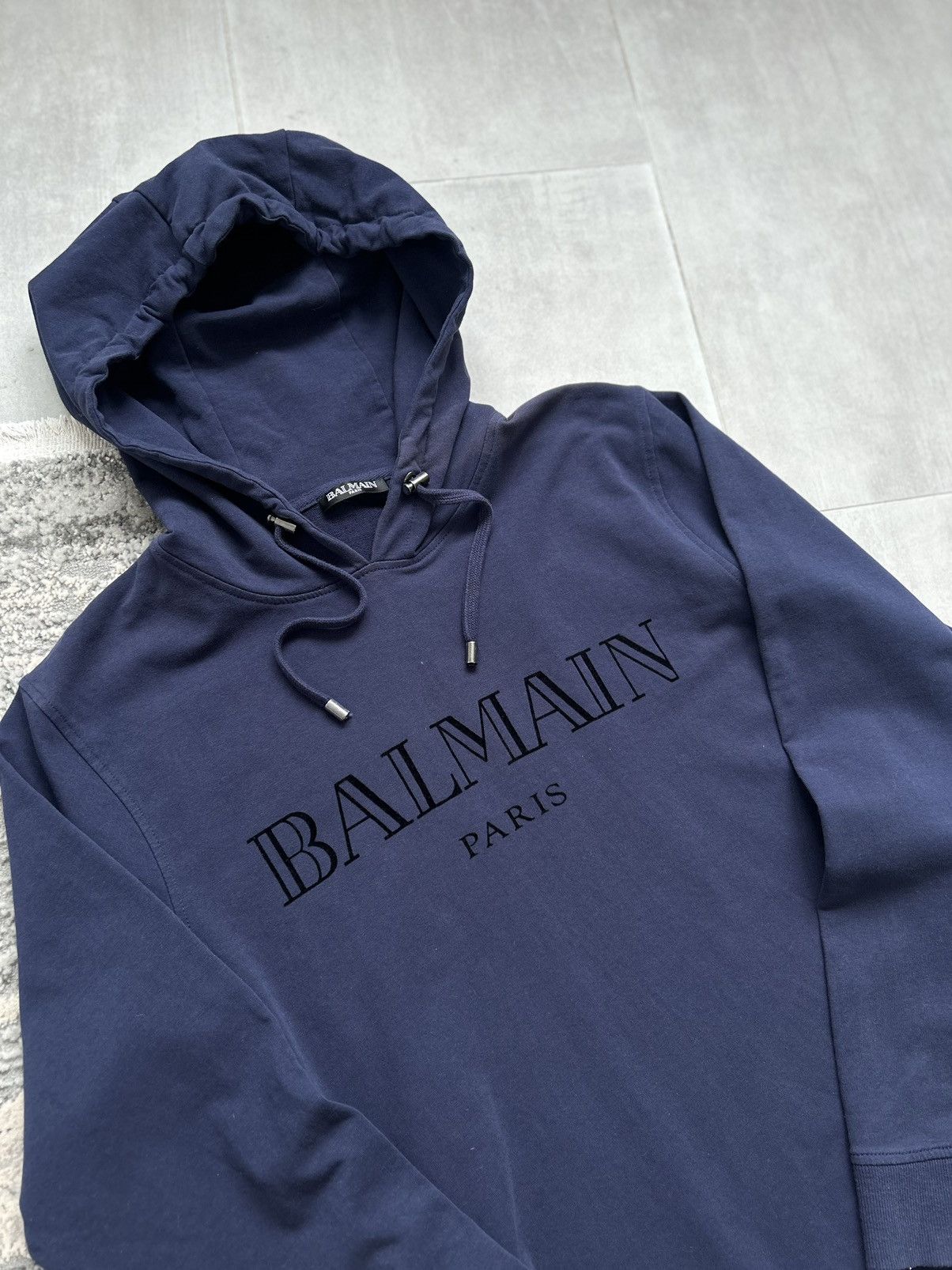 Balmain Balmain Paris Big Logo Hoodie Side Zip Size M Size US M / EU 48-50 / 2 - 5 Thumbnail