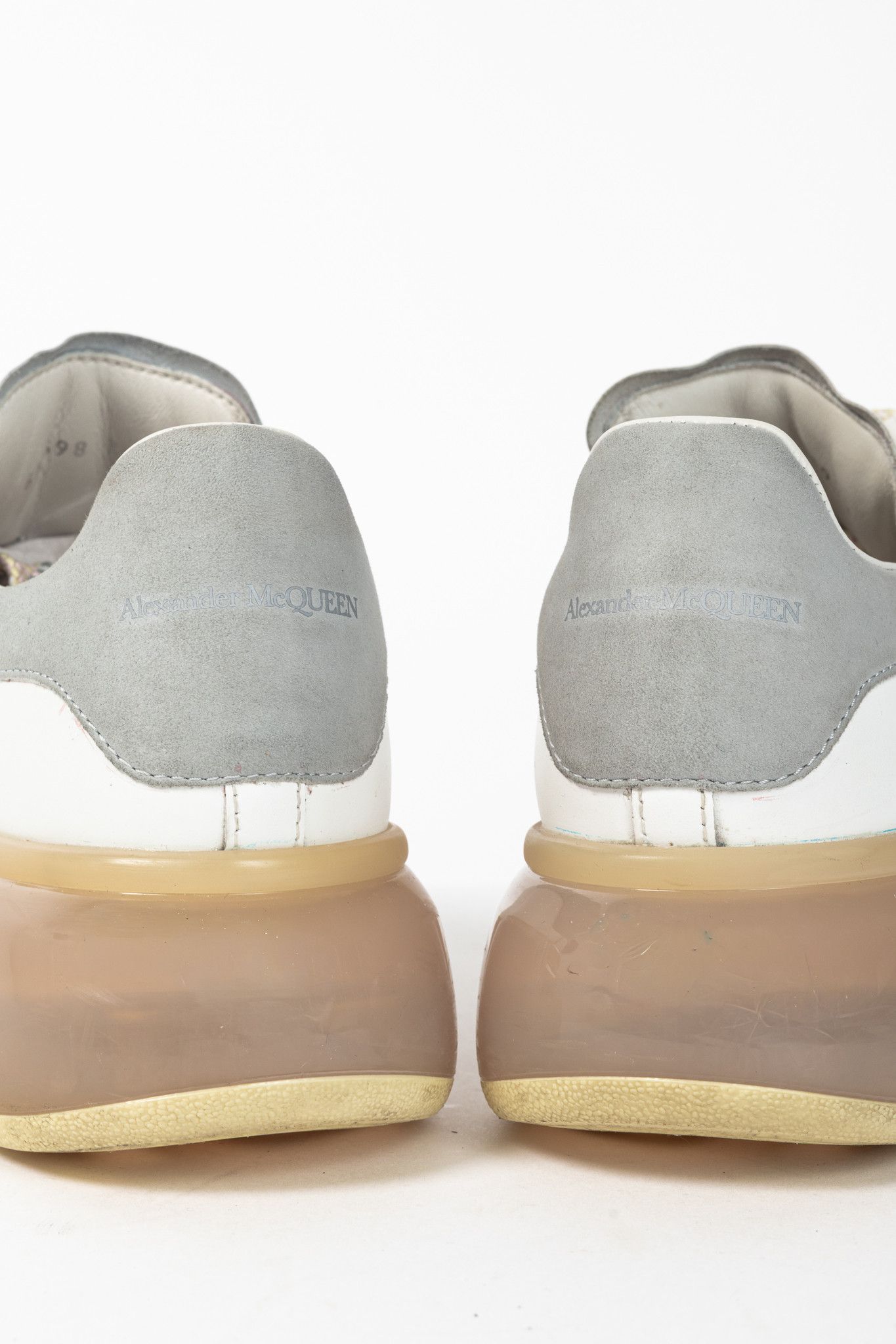 Alexander McQueen Alexander McQueen Oversized Clear-Sole Lace-Up Sneakers Size US 8.5 / IT 38.5 - 9 Thumbnail