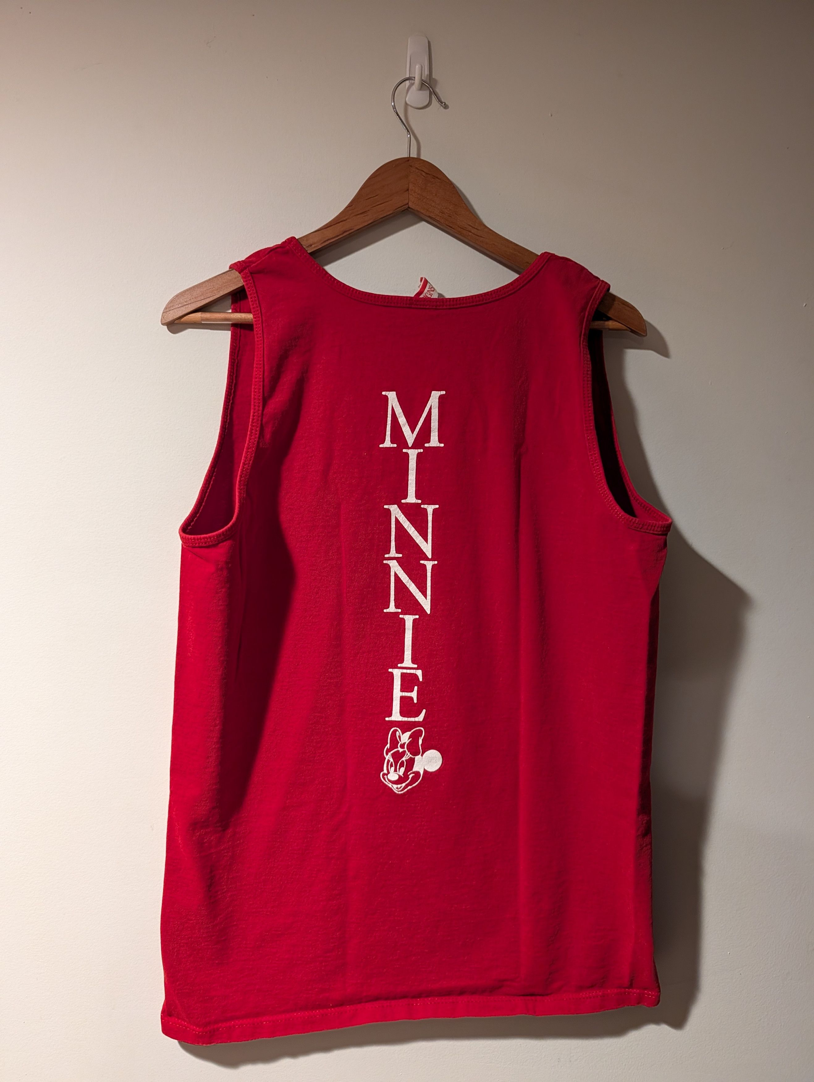 Disney Vintage Disney Minnie Mouse Shirt Womens Large Red Tank Top Size L / US 10 / IT 46 - 4 Thumbnail