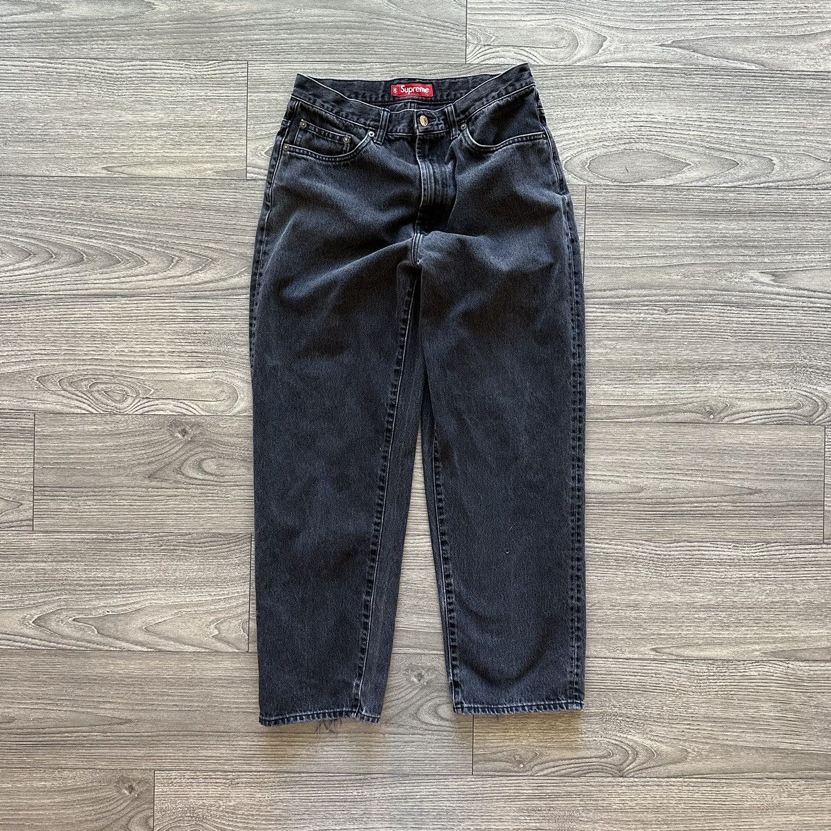 Supreme Supreme Baggy Jean Washed Black | Grailed