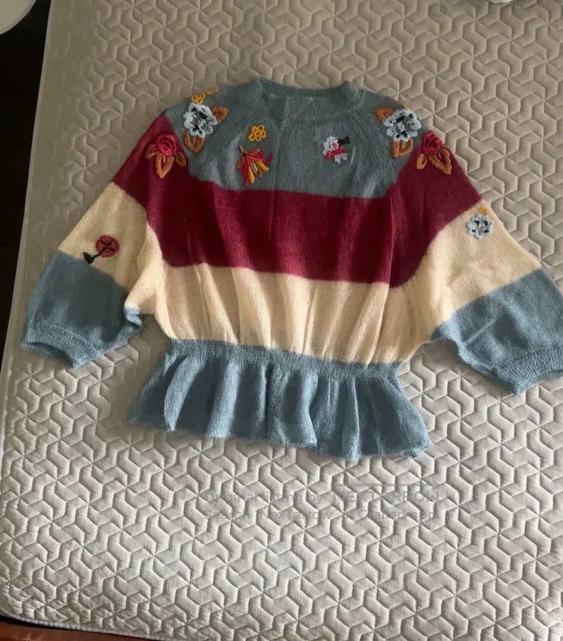 Valentino Valentino Mohair knitted sweater Size S / US 4 / IT 40 - 1 Thumbnail