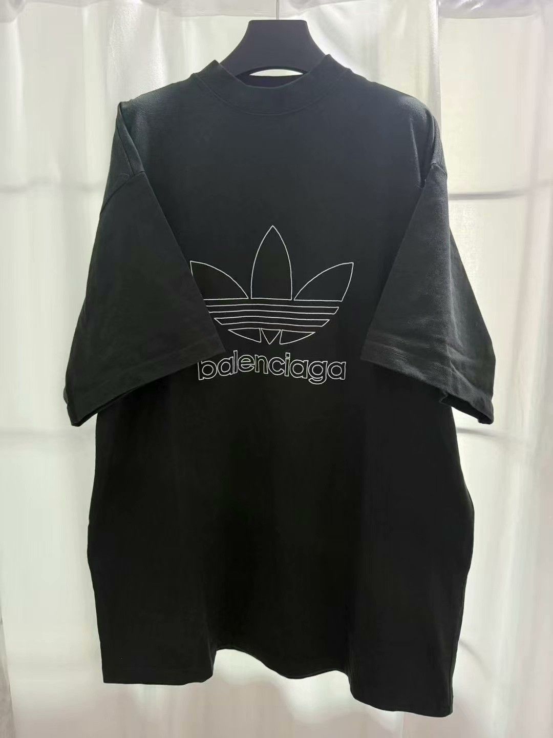 Balenciaga balenciaga green adidas embroidered t-shirt Size US M / EU 48-50 / 2 - 1 Thumbnail