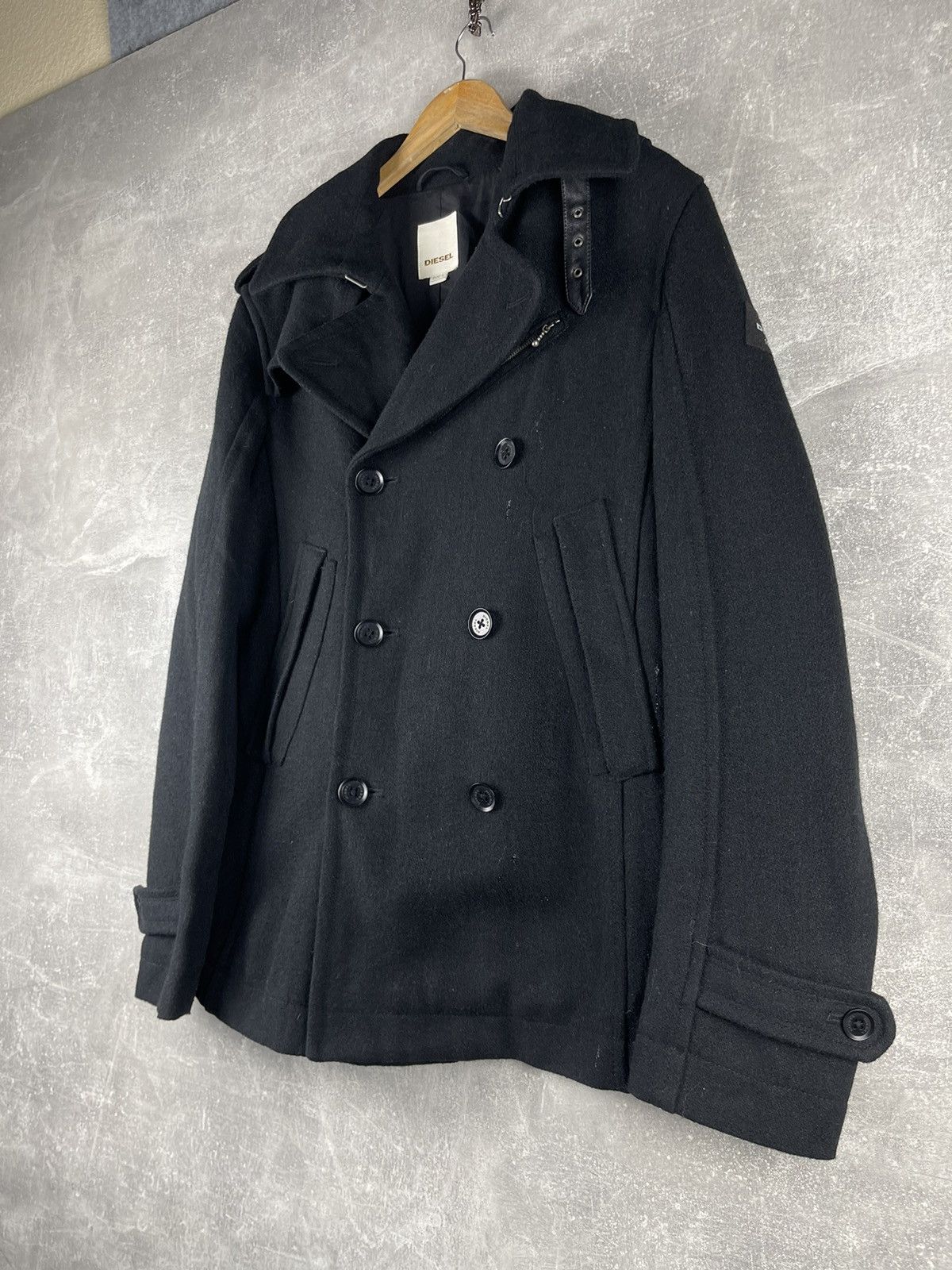 Diesel Diesel Avant Garde Military Double Breasted Wool Blend Coat Size US L / EU 52-54 / 3 - 3 Thumbnail