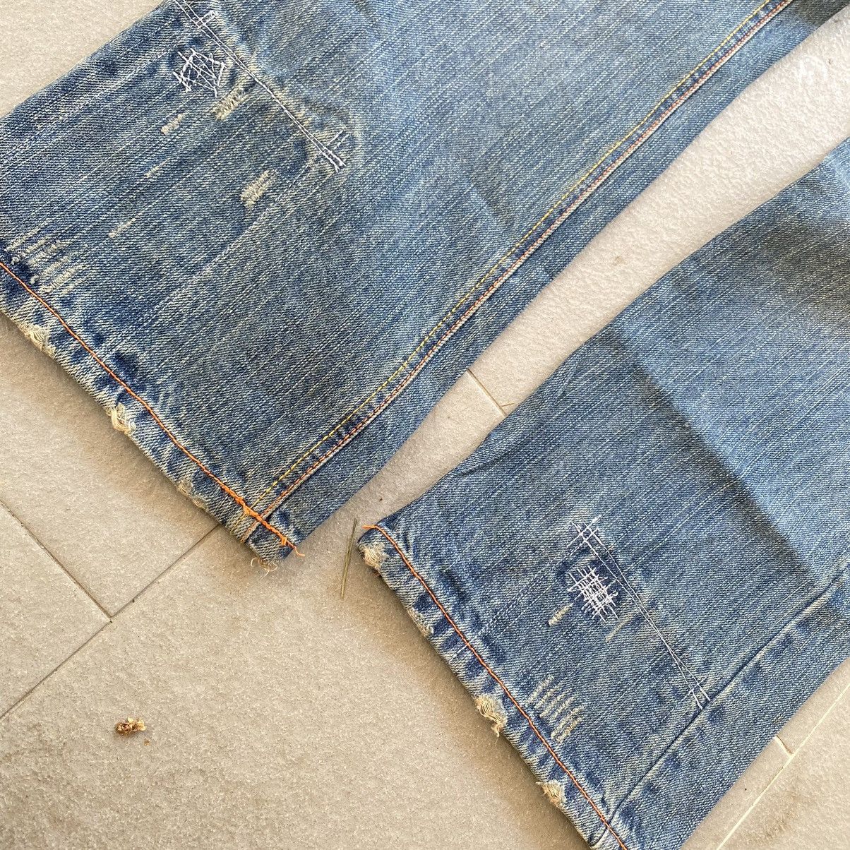 Japanese Brand Distressed denim straight leg Size US 34 / EU 50 - 7 Thumbnail