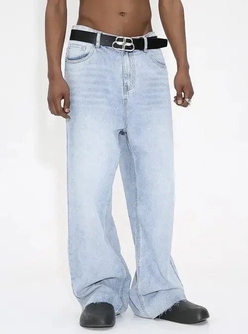Jean Fujita x Jyoge Washed distressed loose baggy jeans y2k Size US 32 / EU 48 - 8 Thumbnail