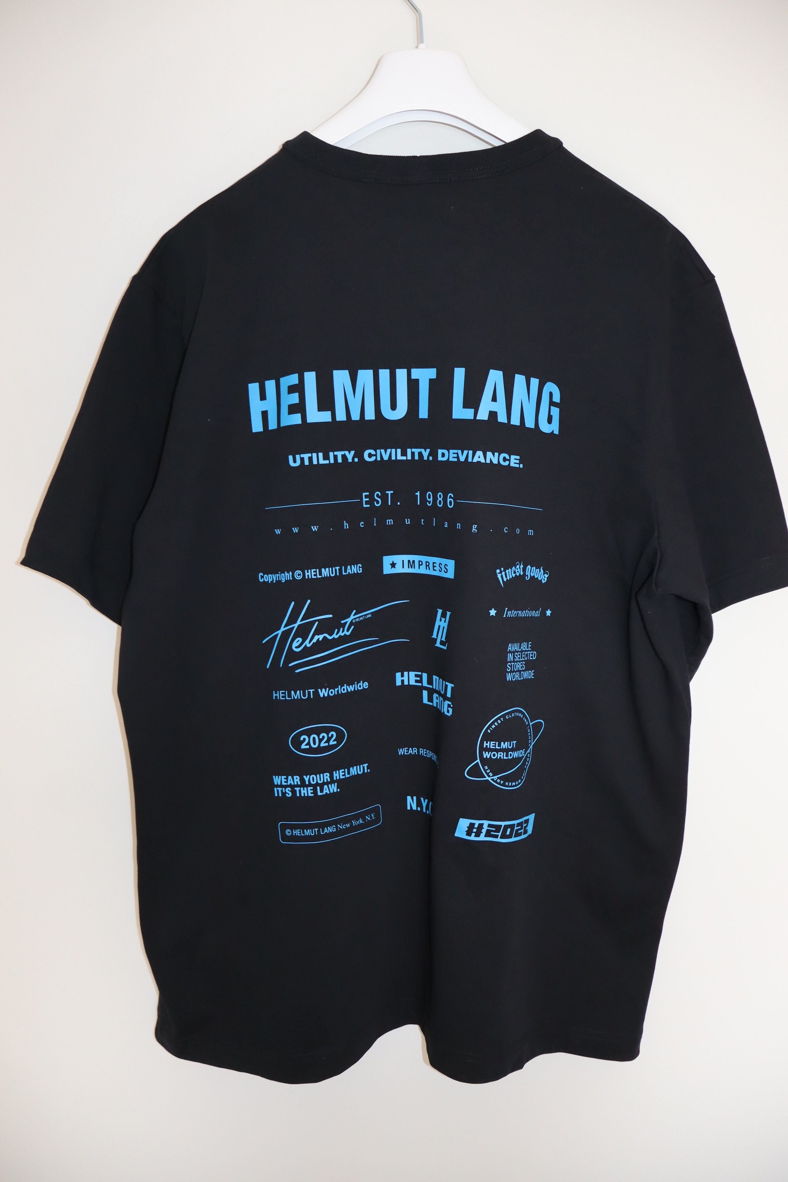 Helmut Lang Logo t-shirt Size US XXL / EU 58 / 5 - 1 Thumbnail