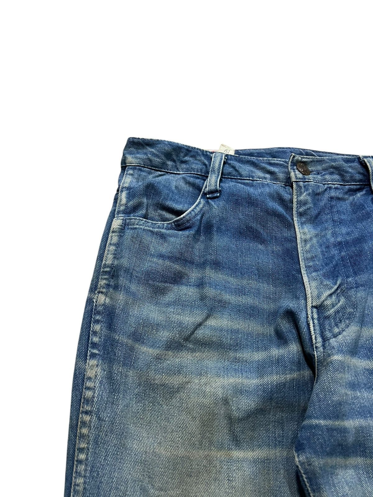 If Six Was Nine Vintage 80’s Bobson Western Flare Mud Wash Denim Size US 28 / EU 44 - 7 Thumbnail