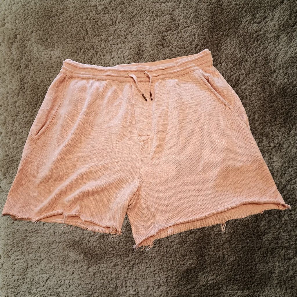 SER.O.YA SER.O.YA Shorts Adult 2XL Pink Sweat Drawstring Raw Hem Unisex Size US 39 - 1 Thumbnail
