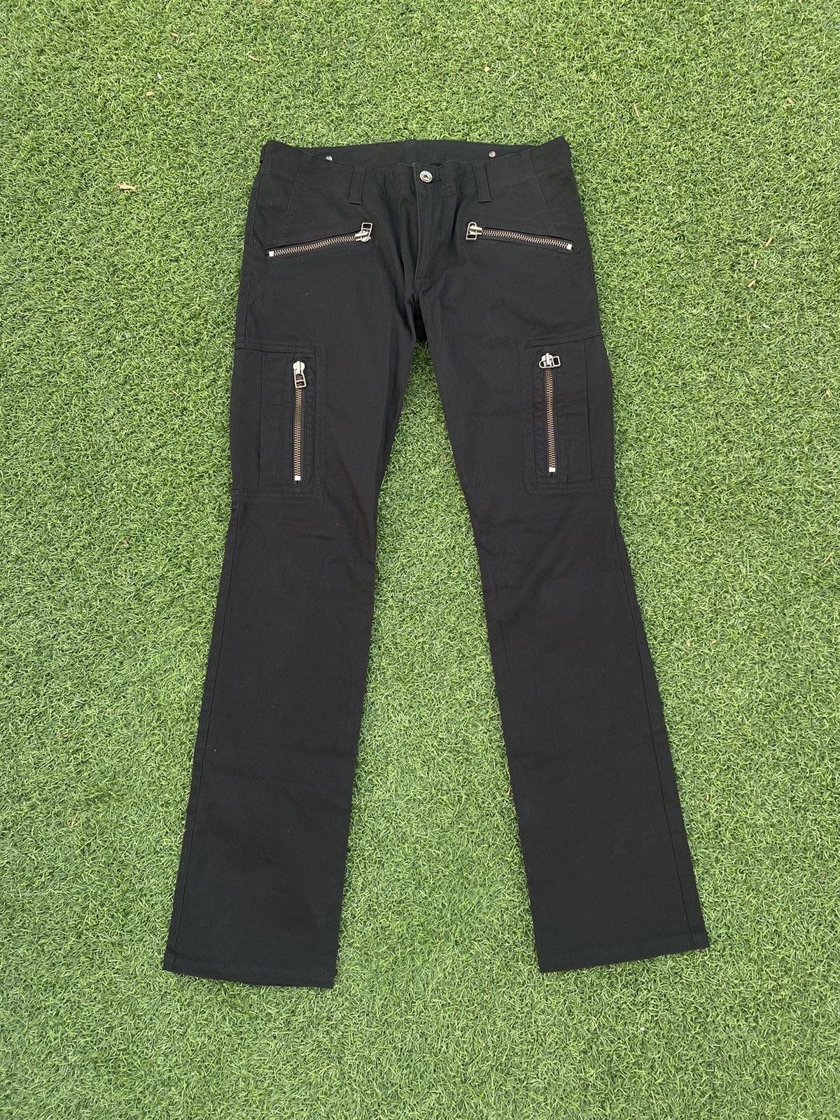 If Six Was Nine × Japanese Brand × semanticdesign RARE SEMANTIC DESIGN BLACK MULTI POCKET PANTS Size US 32 / EU 48 - 1 Thumbnail