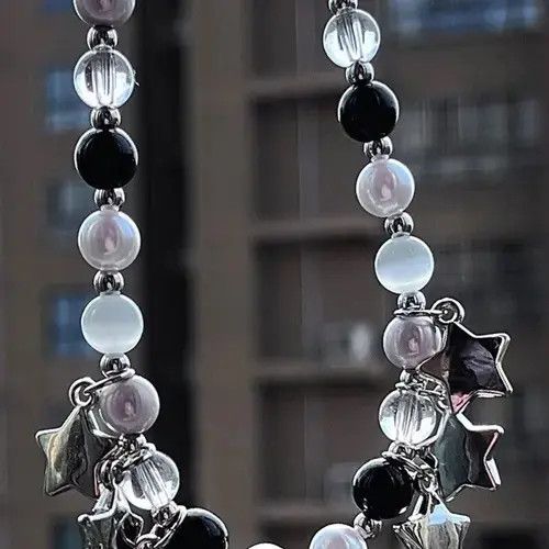 Other Elegant Star Zircon Beaded Pendant Necklace Size ONE SIZE - 2 Thumbnail