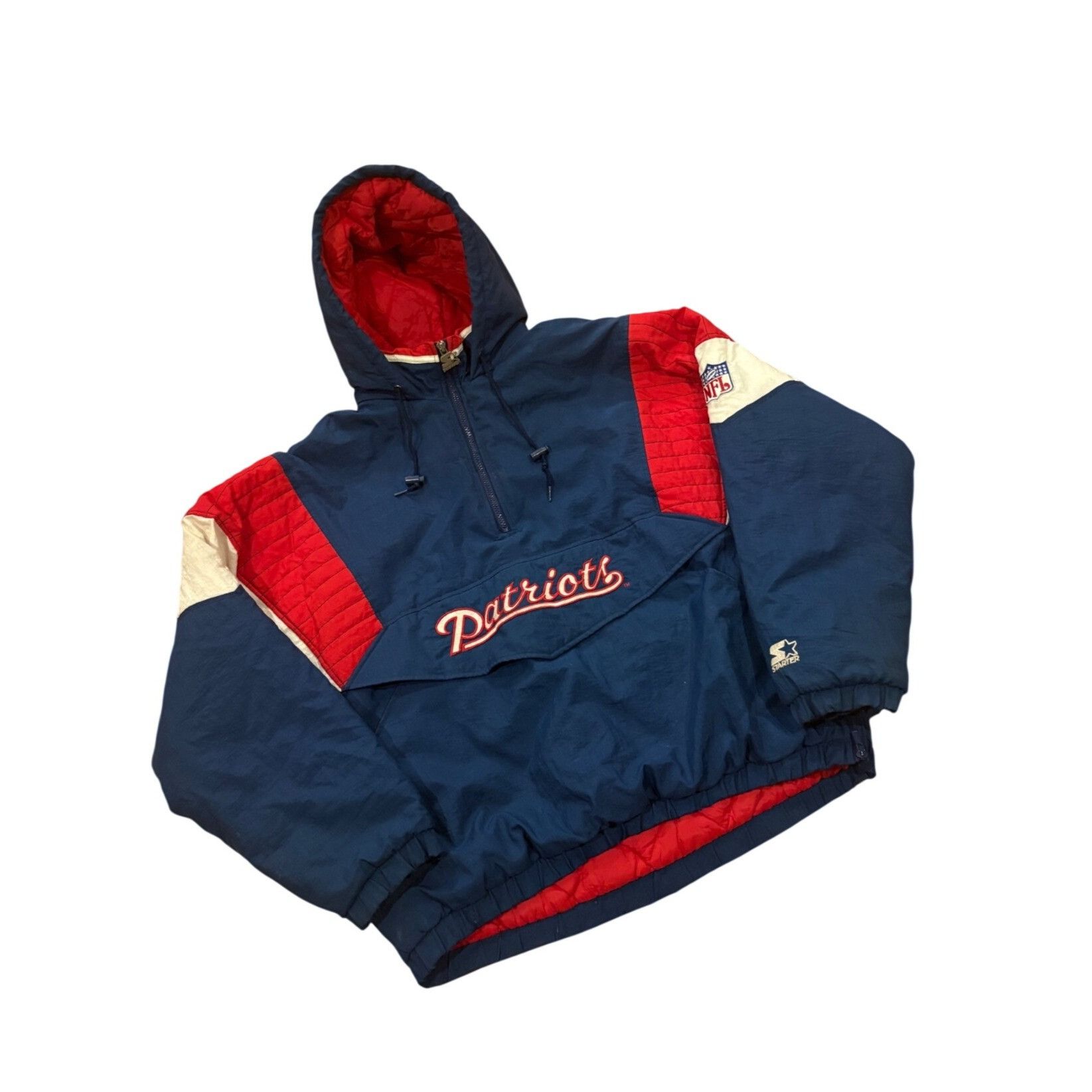 Starter Vintage 90s Starter New England Patriots NFL Pro Line Anorak Size US XL / EU 56 / 4 - 3 Thumbnail