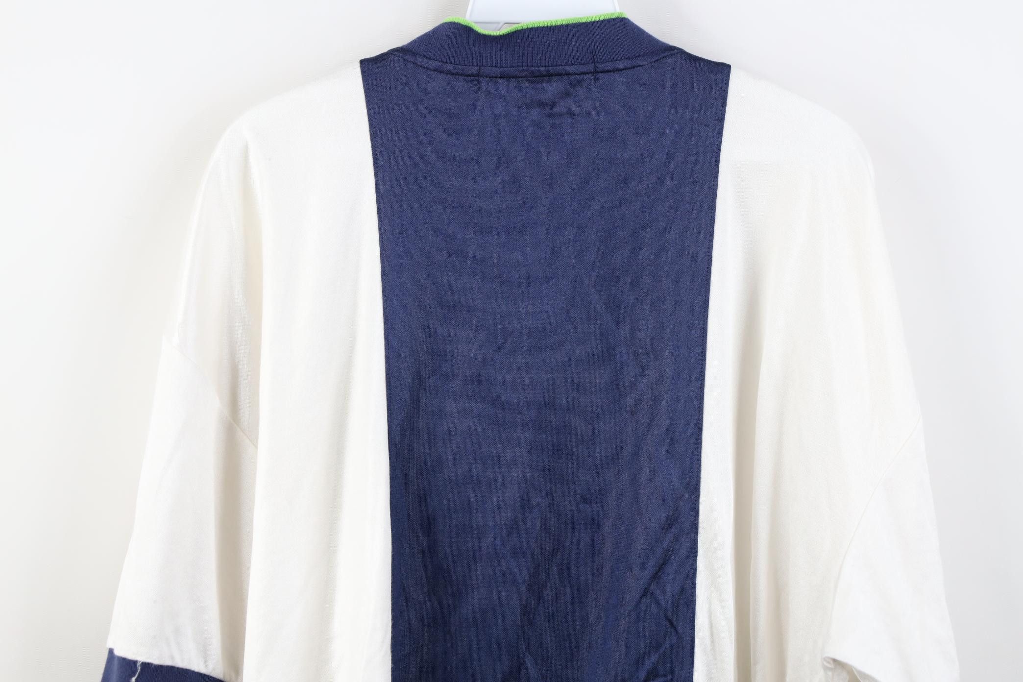 Nautica Vintage 90s Nautica Competition Block 1/4 Zip Jersey T-Shirt Size US XL / EU 56 / 4 - 11 Thumbnail