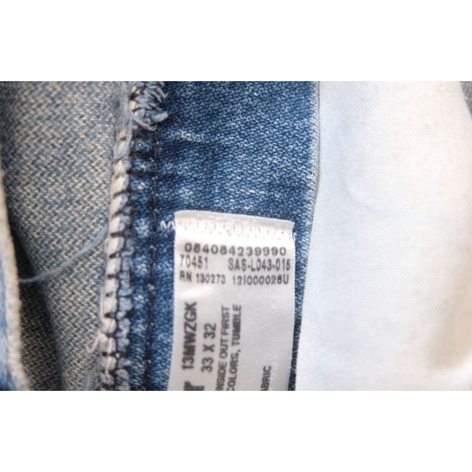 Wrangler VINTAGE Wrangler VTG 90s Y2K RETRO PAINT DISTRESSED WORKWEAR DENIM JEANS 2015 SZ 33x32 Size 24" / US 00 / IT 34 - 8 Thumbnail