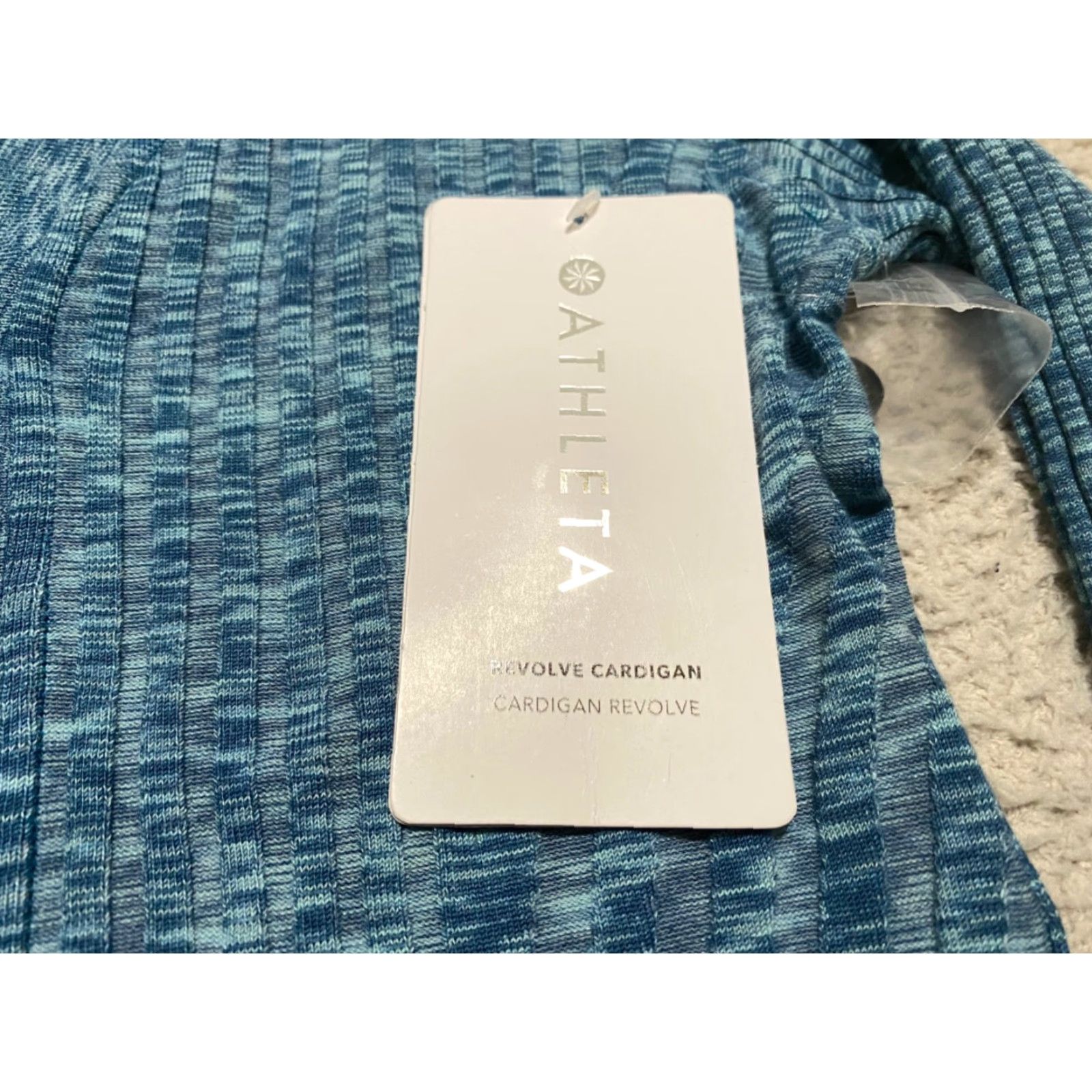 Athleta Athleta Cardigan Sweater Women's XS Blue Button Up Seamless Ribbed V-Neck Slim Knit NWT Size XS / US 0-2 / IT 36-38 - 5 Thumbnail
