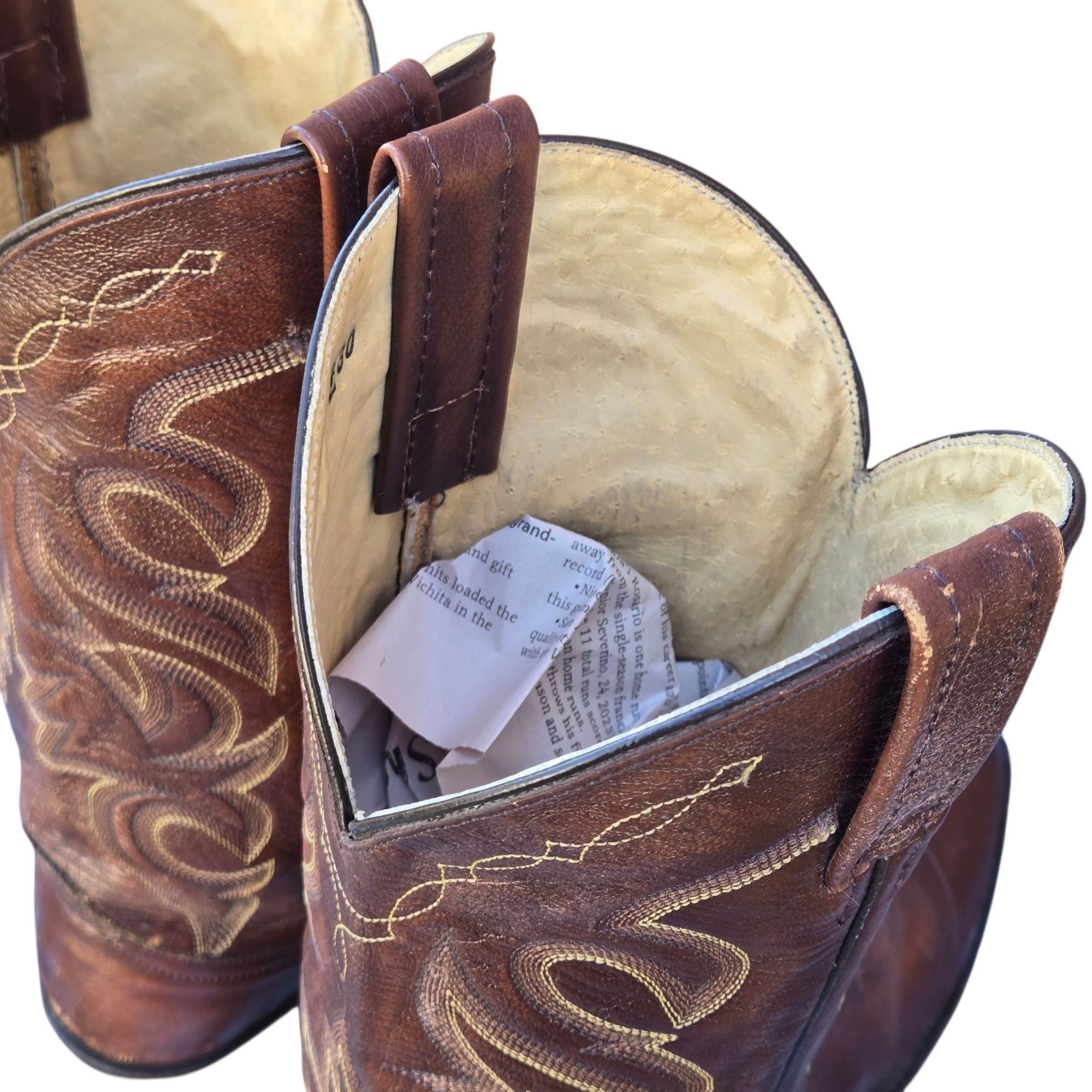 Dan Post Dan Post Cowboy Boots Mens Brown Leather 9 D Western Rockabi Size US 9 / EU 42 - 7 Thumbnail