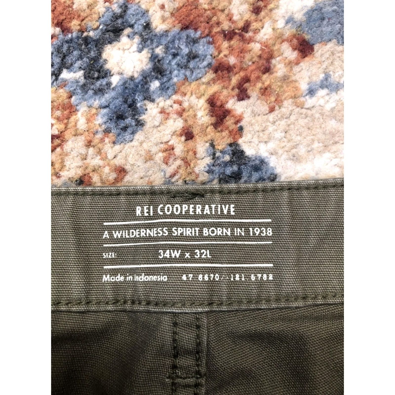Vintage REI Co-op Pants Mens 34x30 Green Utility Work Straight Leg Outdoor Casual Hiking Size US 34 / EU 50 - 6 Thumbnail