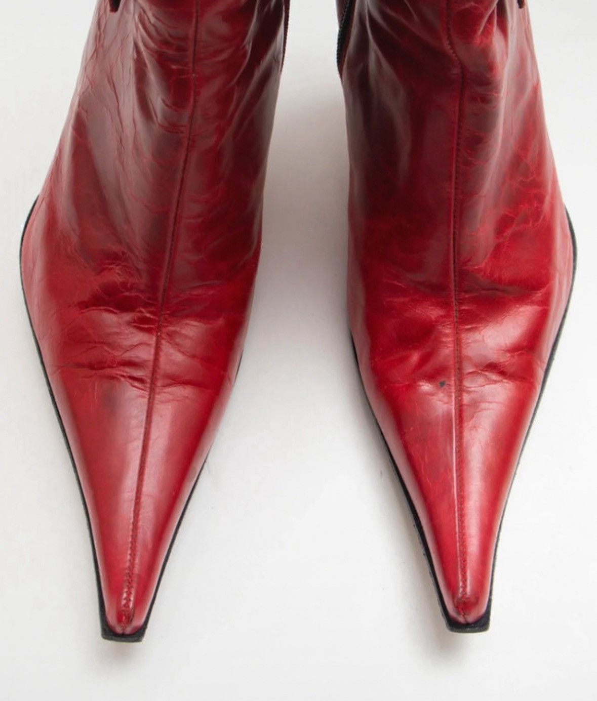 Other Fluxá vintage red leather buckle boots 40 Size US 9 / IT 39 - 4 Thumbnail