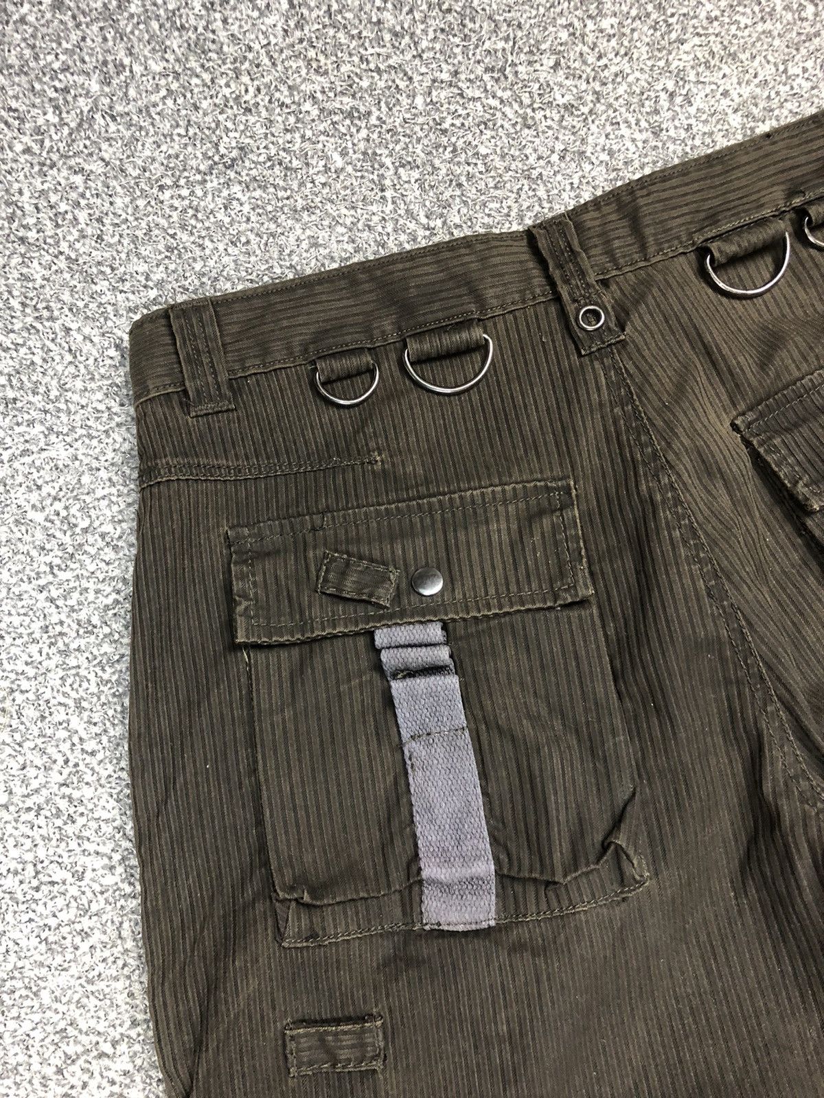 Japanese Brand Vintage Crazy Street Republic Punk Bondage Cargopants Size US 36 / EU 52 - 16 Thumbnail