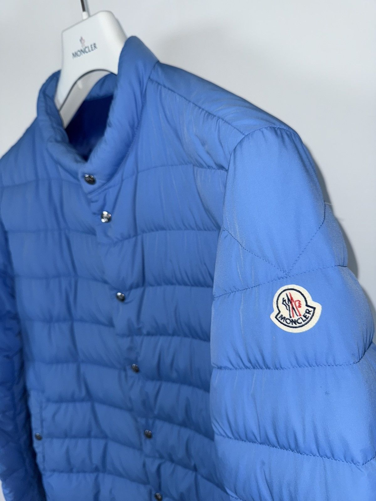 Moncler Moncler Cyclope Men’s Down Puffer Jacket Size 4 (L) Blue Size US L / EU 52-54 / 3 - 3 Thumbnail