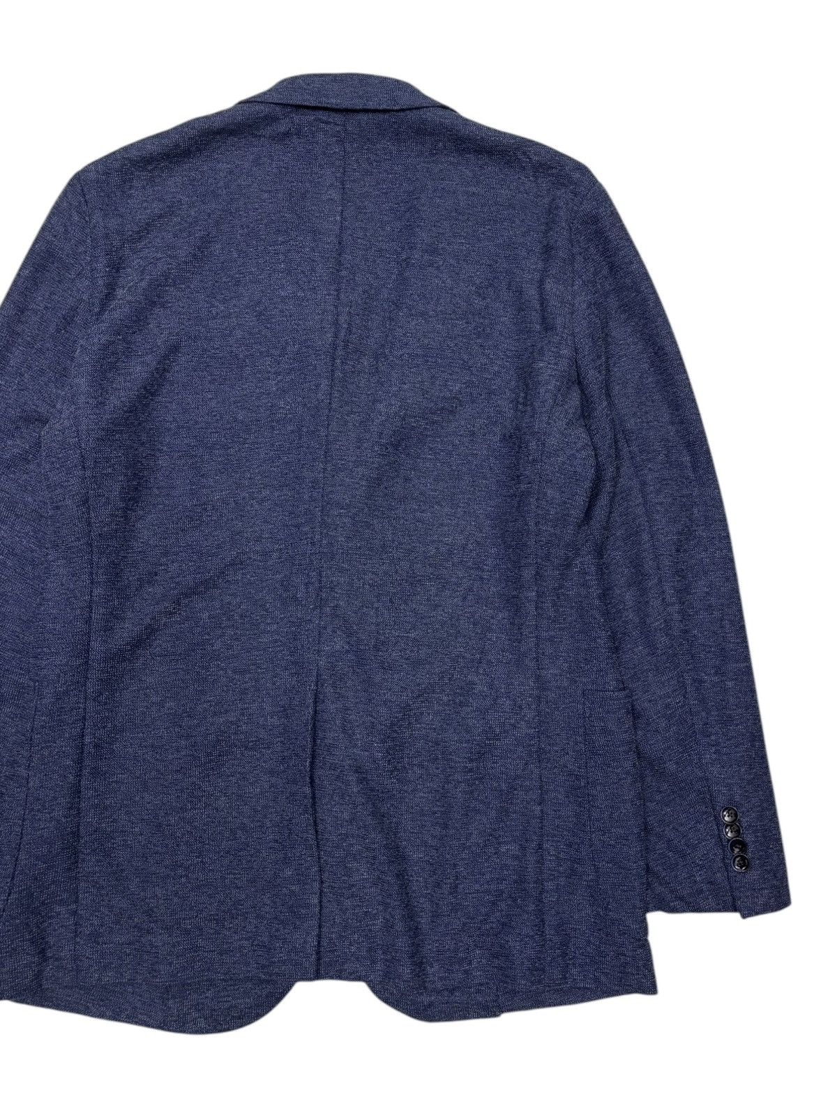 Issey Miyake Vintage Christian Orani “Classic Navy Textured Blazer” Size US M / EU 48-50 / 2 - 12 Thumbnail