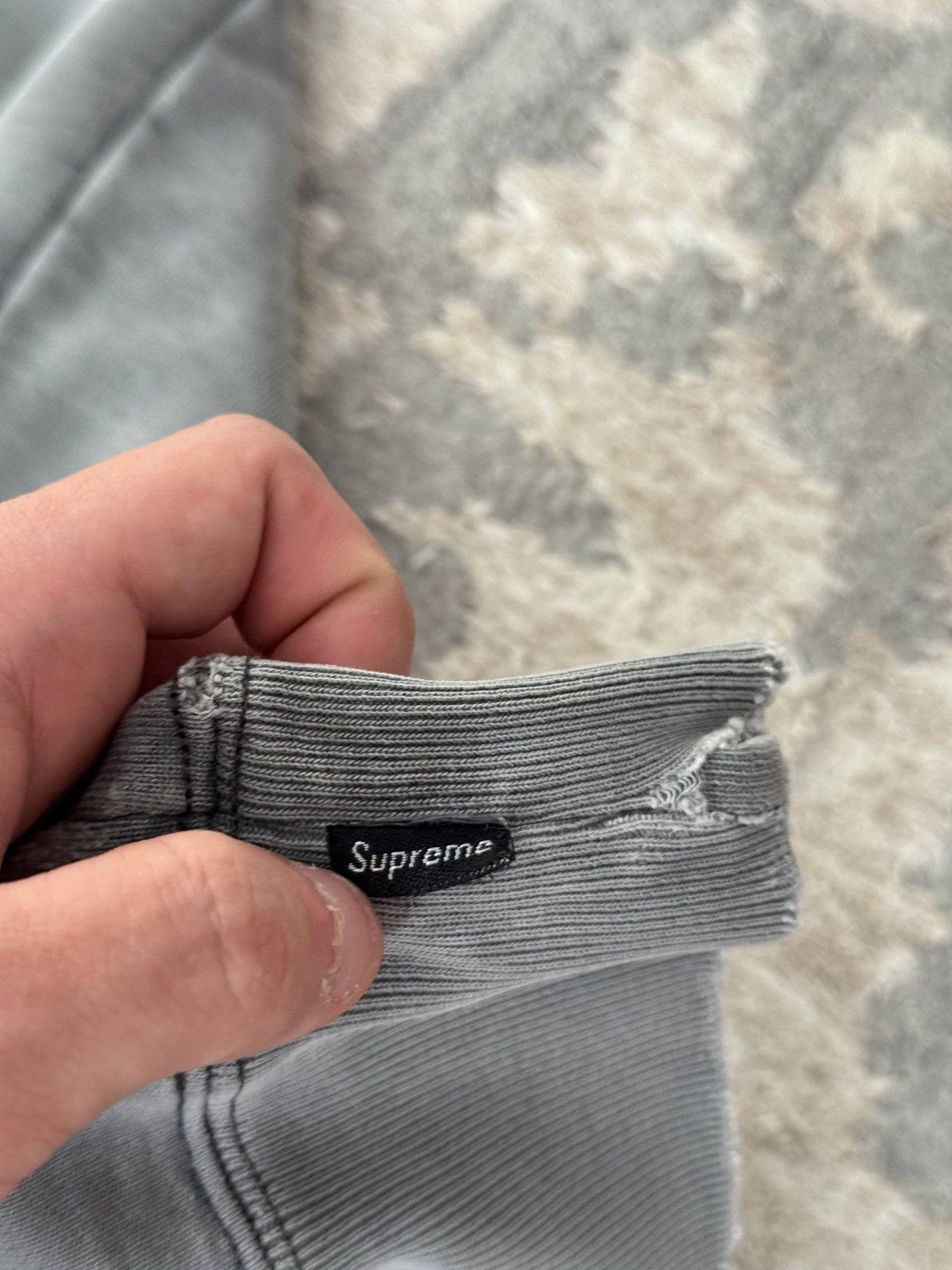 Supreme Supreme hoodie M cotton gray plain 18SS overdyed hoodie Size US M / EU 48-50 / 2 - 17 Thumbnail