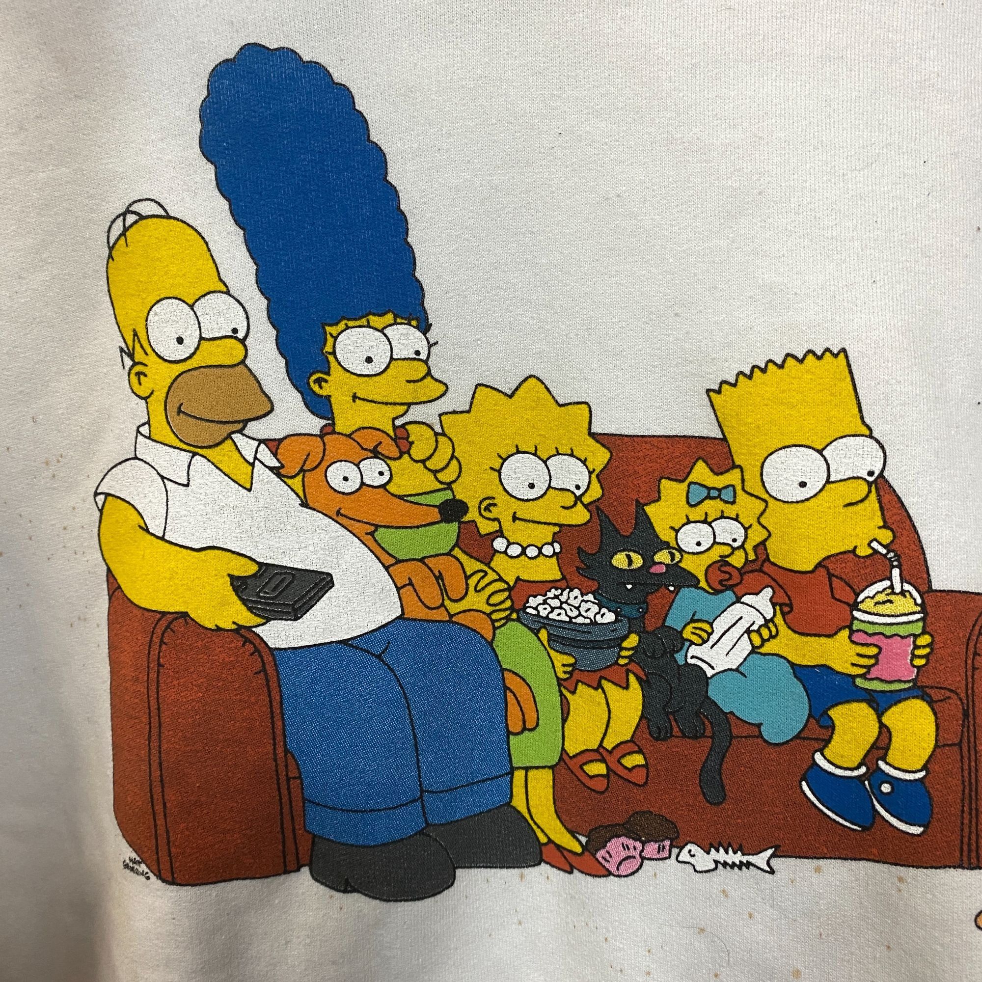 The Simpsons The Simpsons Classic Family Couch Pull Over Hoodie Medium Size US M / EU 48-50 / 2 - 2 Thumbnail