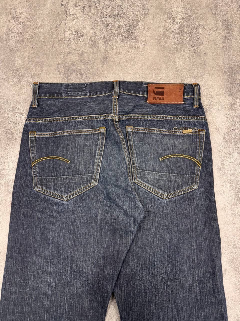 G-Star G-Star RAW 3301 Men Straight Fit Jeans Denim Navy Size 34 Size US 34 / EU 50 - 2 Thumbnail