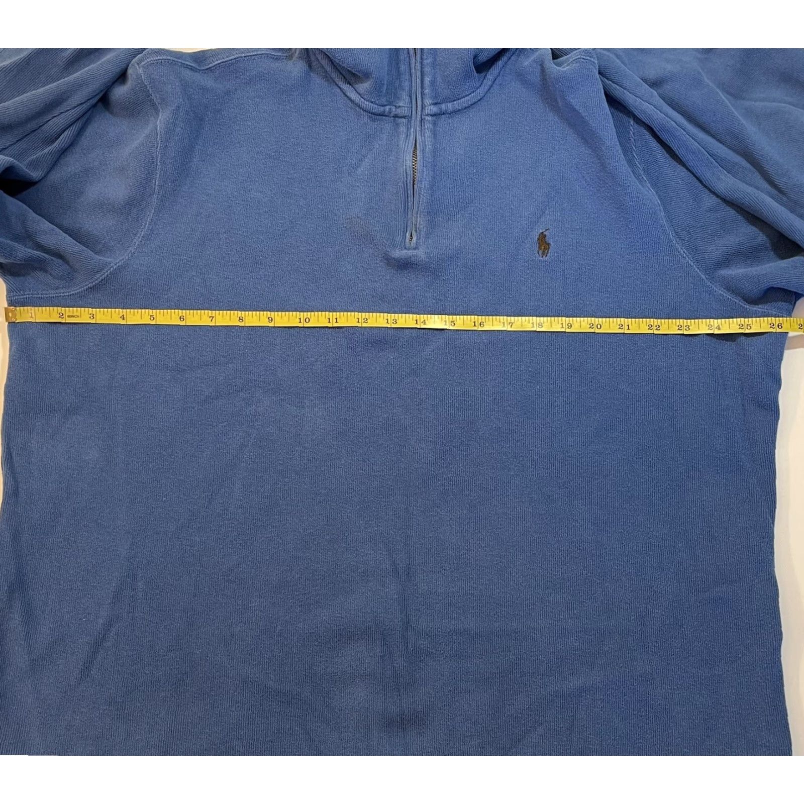 Polo Ralph Lauren VINTAGE Polo Ralph Lauren Mens 1/4 Zip Pullover Sweater XXL Golf Sweatshirt Light Blue Size US XXL / EU 58 / 5 - 5 Thumbnail