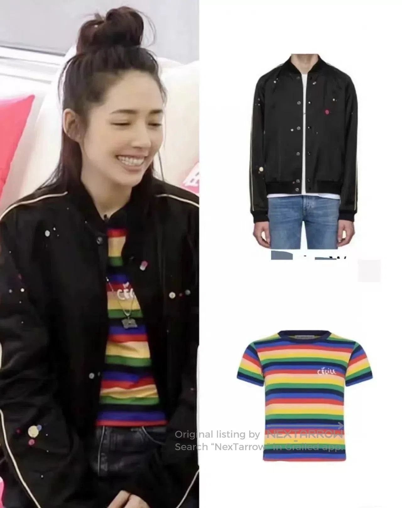 Saint Laurent Paris Saint Laurent Multi-Color Polka Dot Jacket. Size US S / EU 44-46 / 1 - 8 Thumbnail