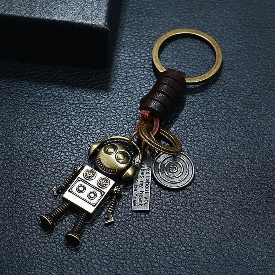 Vintage Robot Astronaut Small Size Mini Robot Astronaut Keychain Size ONE SIZE - 1 Thumbnail