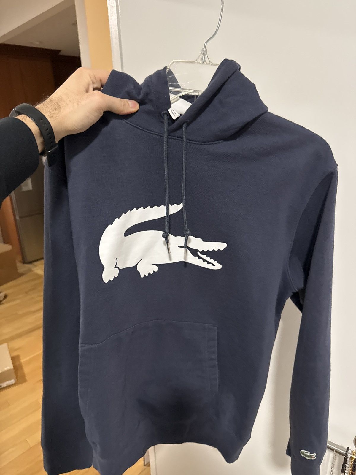 Lacoste Lacoste Navy blue logo hoodie size XXL Size US XXL / EU 58 / 5 - 1 Thumbnail