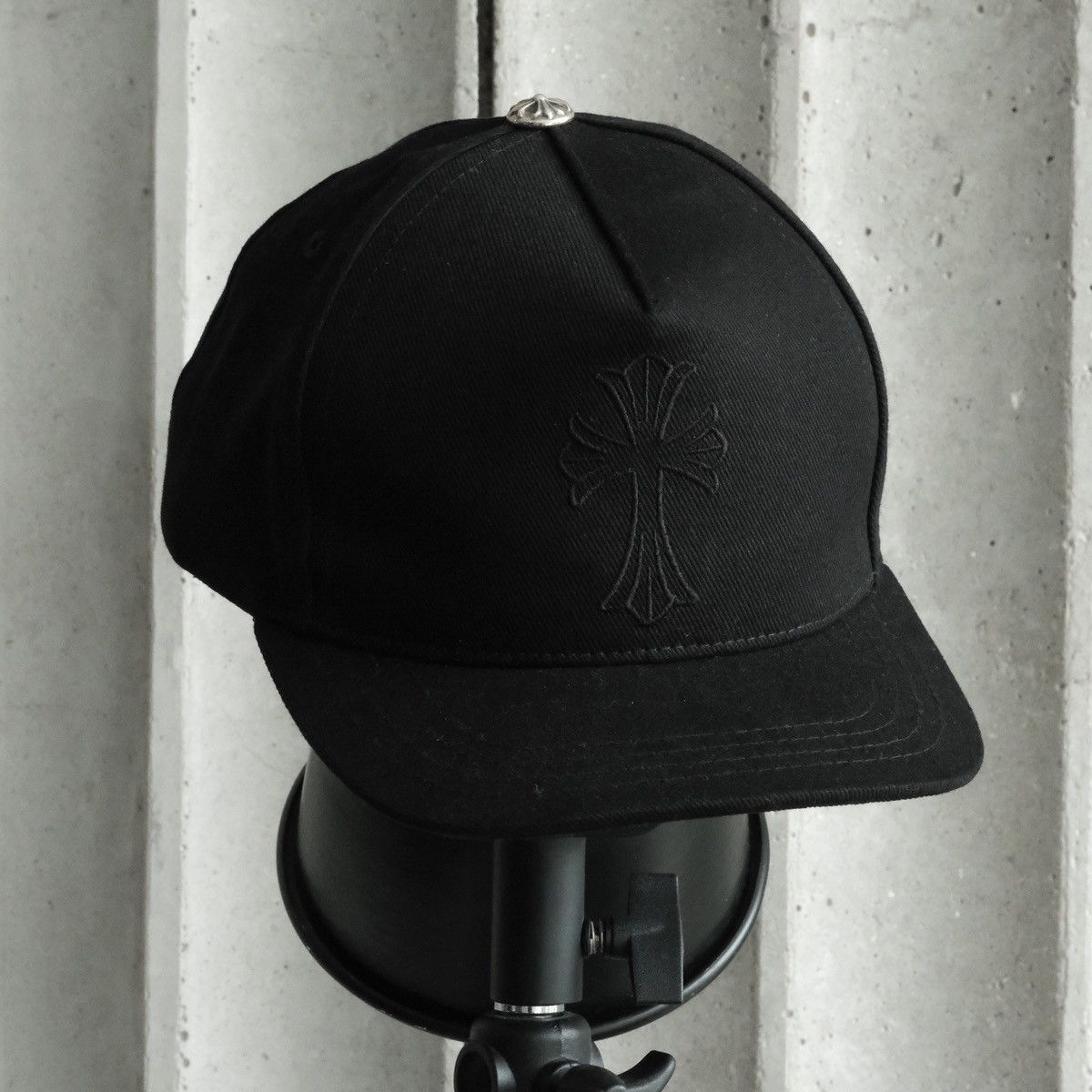 Chrome Hearts CHROME HEARTS BASEBALL CAP - CROSS WAXED DENIM