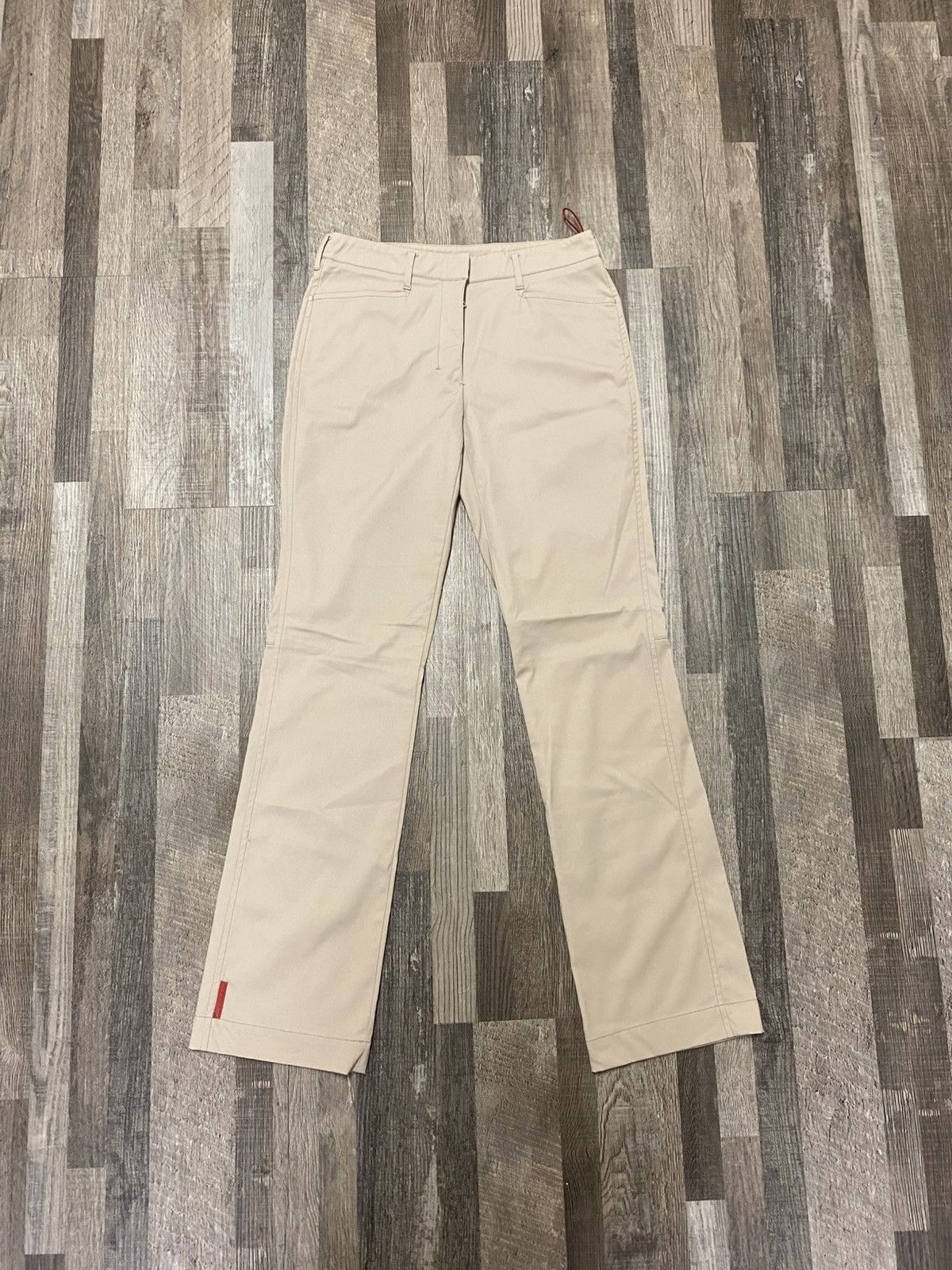 Prada Prada Linea Rossa Trousers Khaki Pants Red Tab Rare Size US 26 / EU 42 - 1 Thumbnail