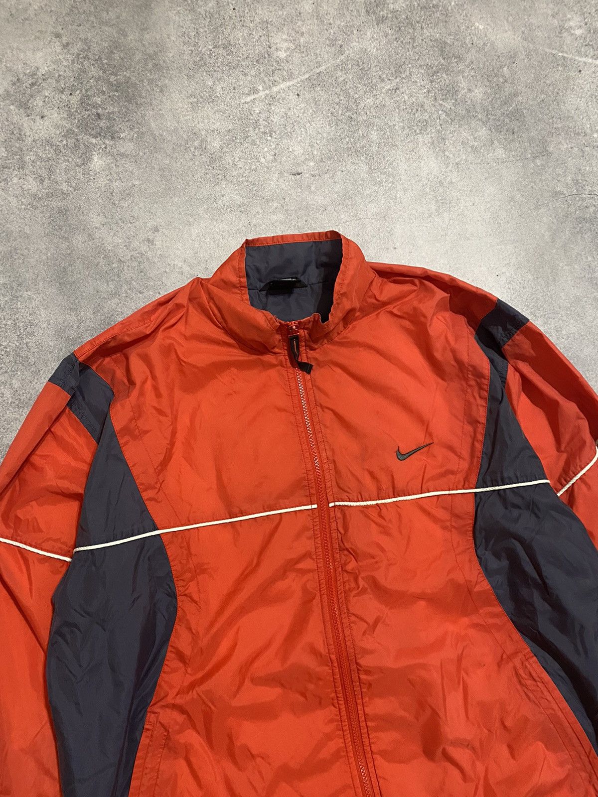 Nike × Vintage Vintage Nike Track Jacket Big Swoosh Size US XL / EU 56 / 4 - 2 Thumbnail