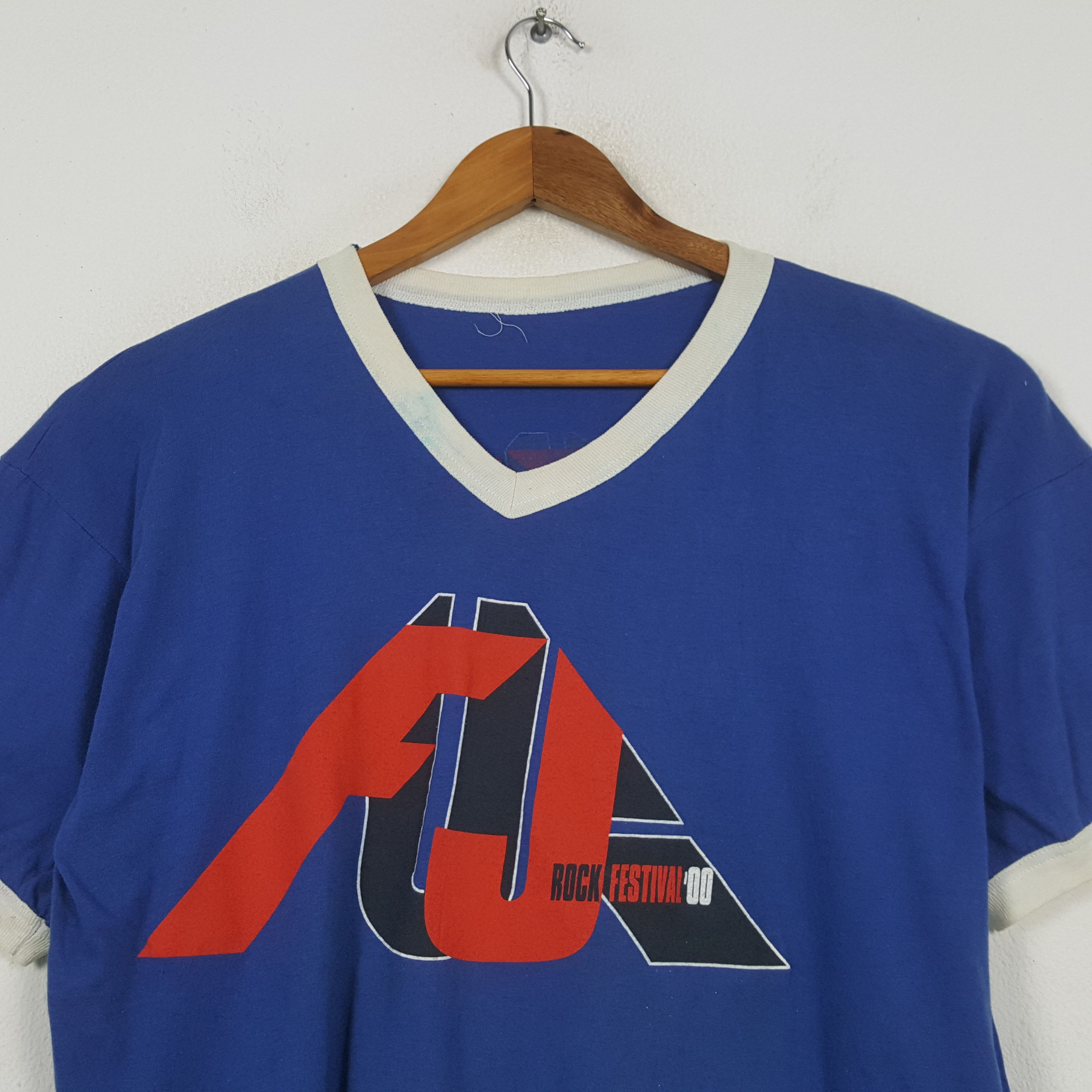 Band Tees × Vintage Vintage FUJI ROCK FESTIVAL 2000 Britpop Band T-shirt 31 Size US XL / EU 56 / 4 - 4 Thumbnail