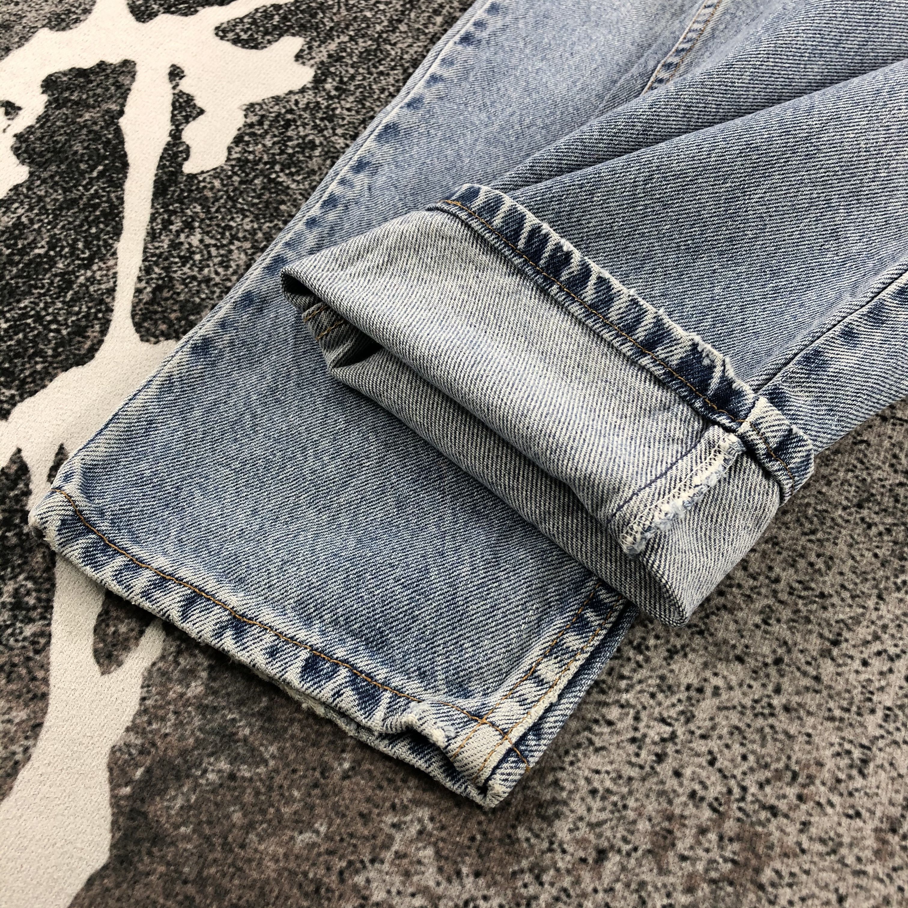 Levi's Vintage 90s Levi's 921 Jeans Medium Wash Denim KJ895 Size US 32 / EU 48 - 7 Thumbnail